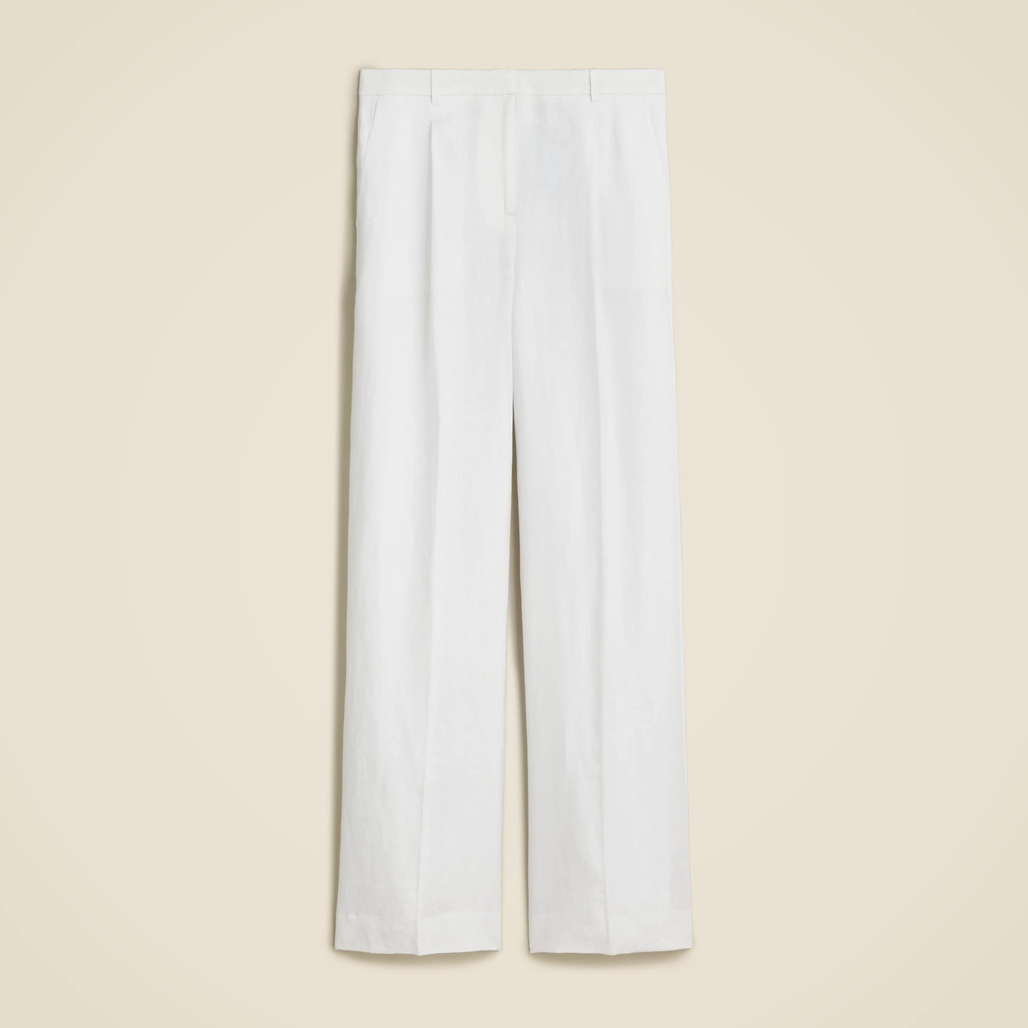 womens Wide-leg essential pant in linen