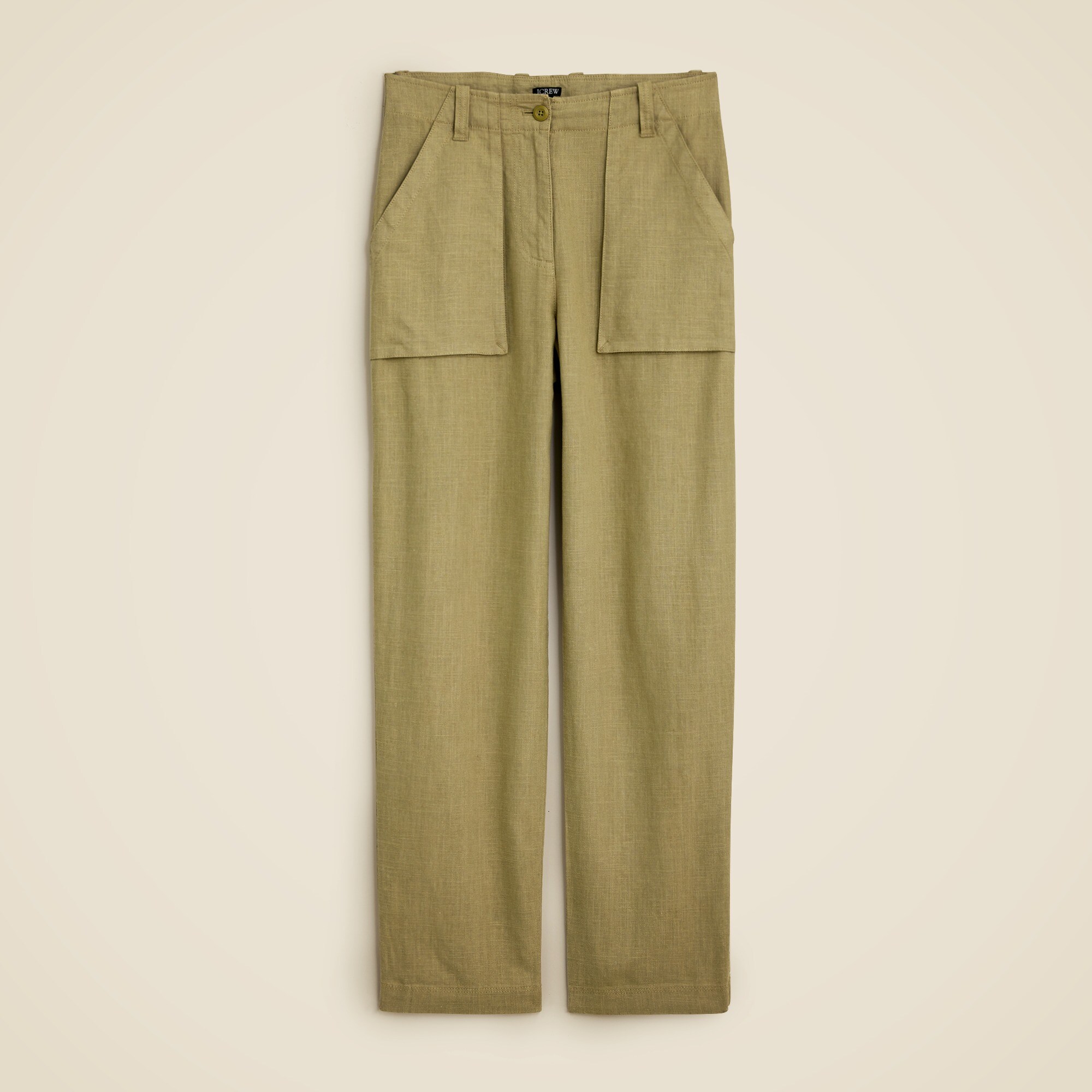  Petite  seaside cargo pant in linen-TENCEL&trade; blend