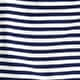 Girls' active dolphin-hem T-shirt KERRY STRIPE DARK EVE W