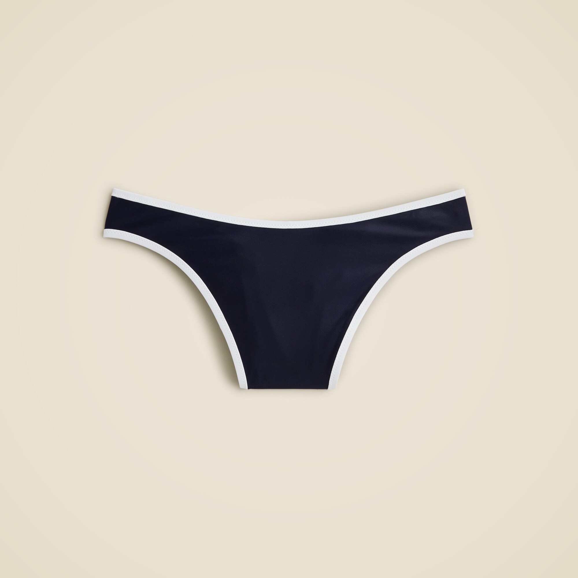  '90s high-leg bikini bottom with contrast trim