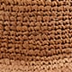 Wide-brim raffia bucket hat UMBER