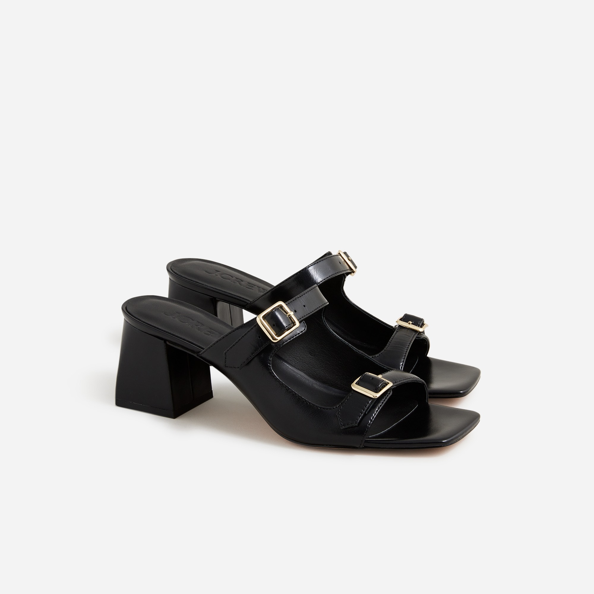  Layne buckle sandals in leather