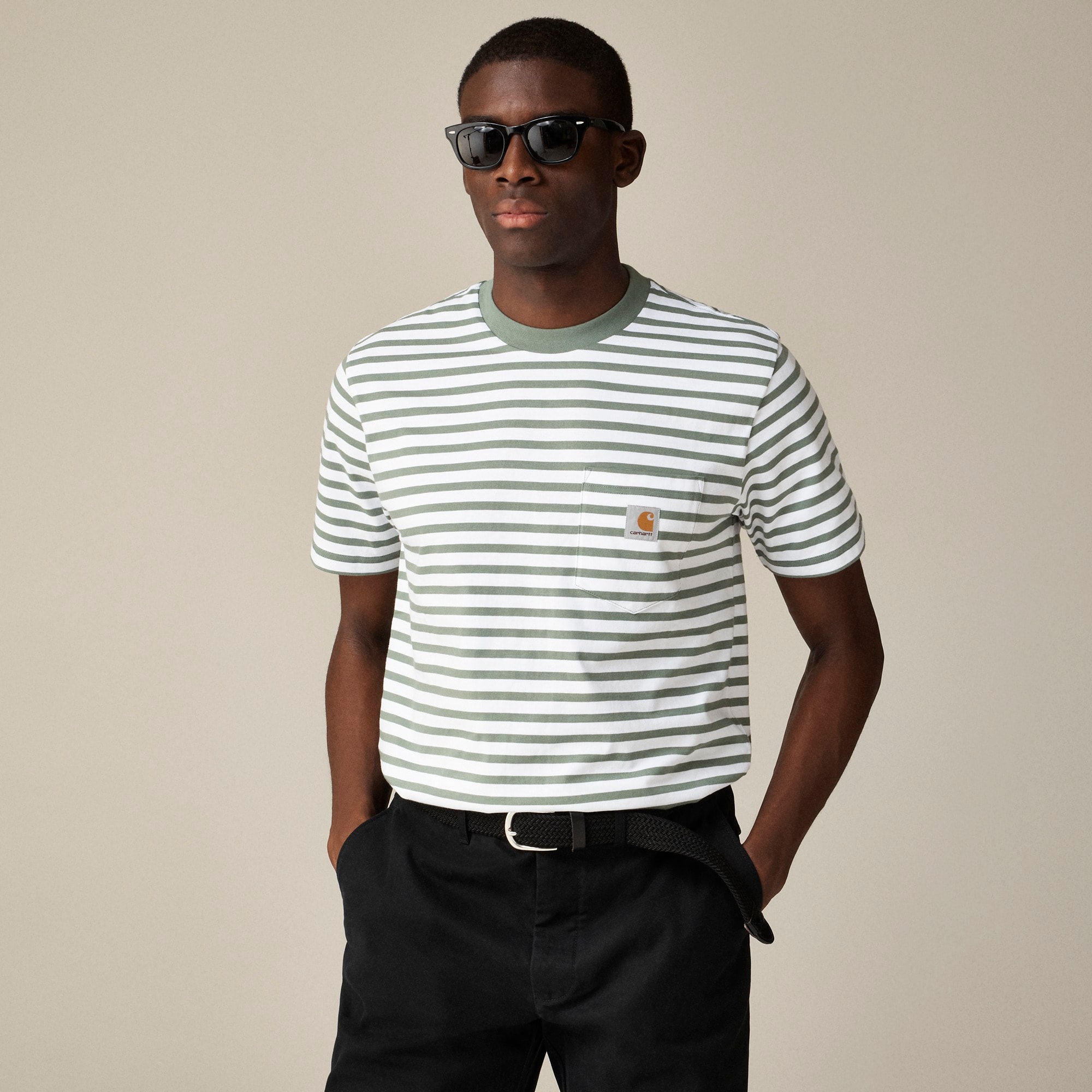 mens Carhartt&reg; Work in Progress Seidler pocket T-shirt in stripe