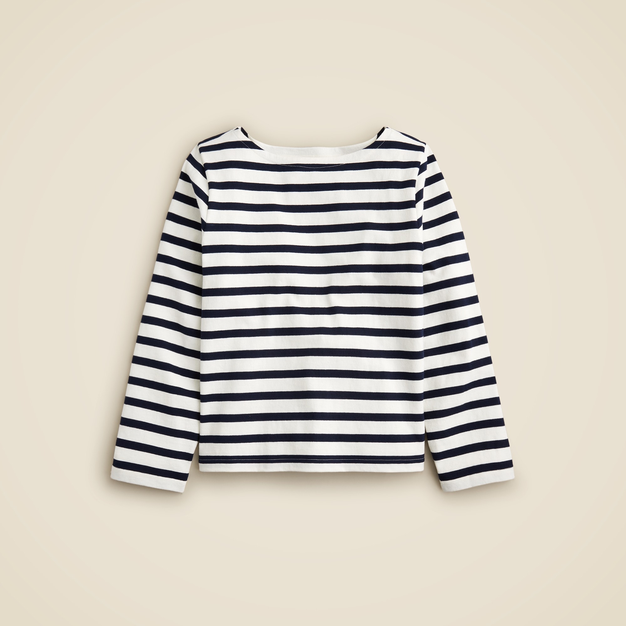 womens Classic mariner cloth boatneck T-shirt in stripe