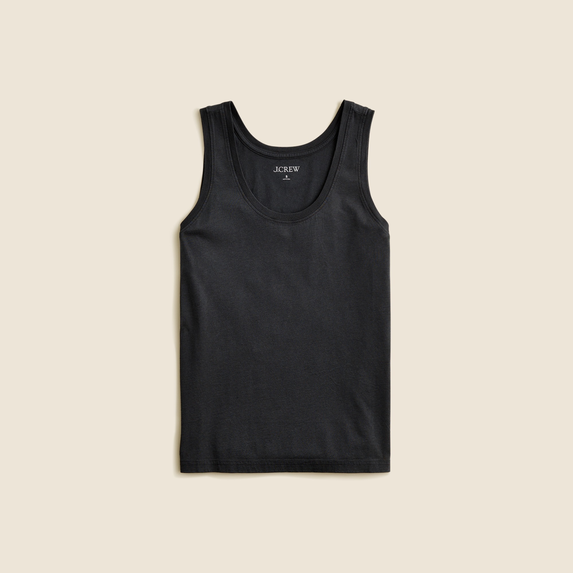  Pima cotton scoopneck tank top