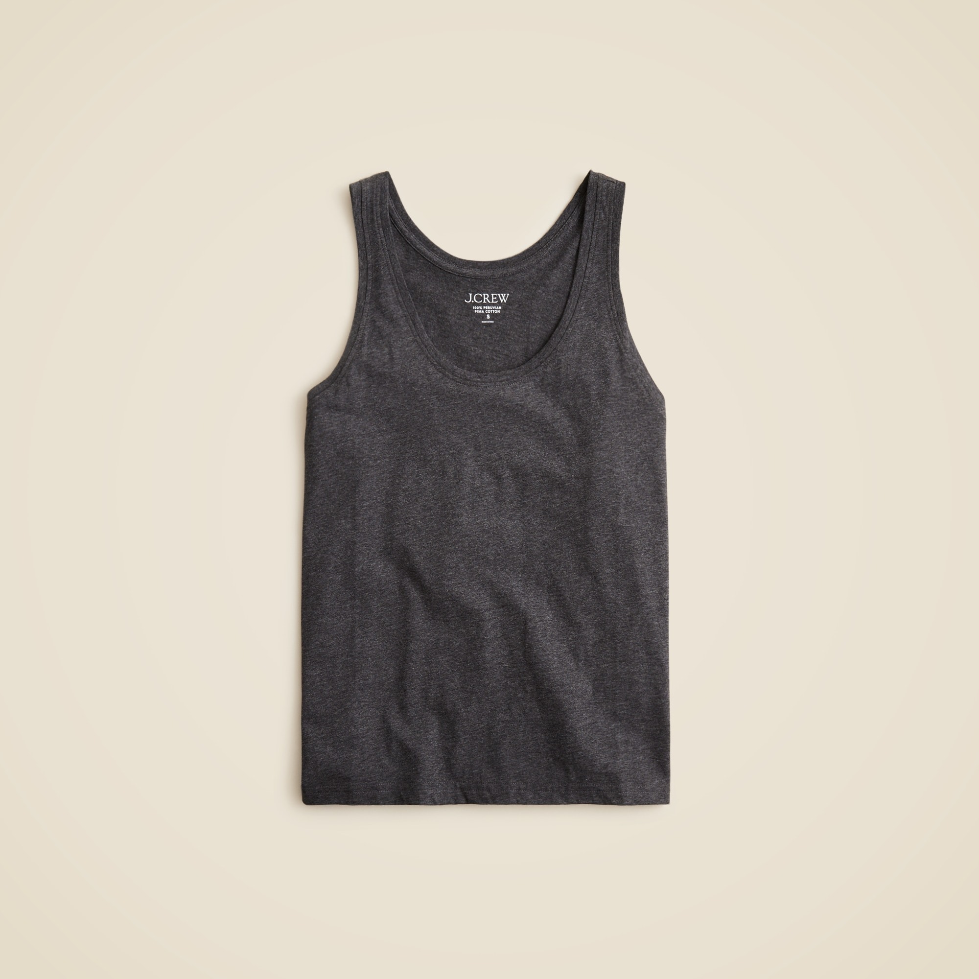 womens Pima cotton scoopneck tank top