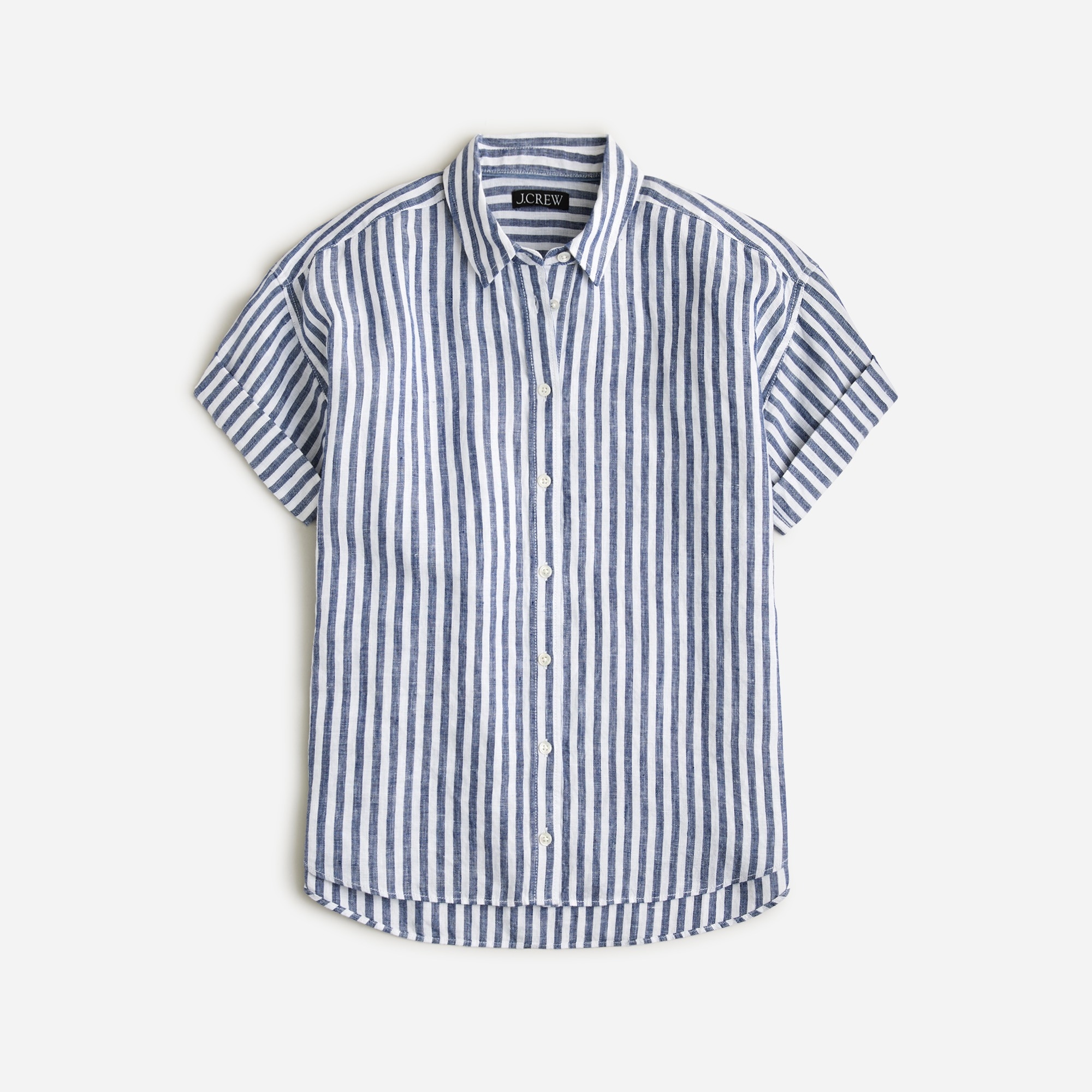 womens Capitaine shirt in stripe Baird McNutt Irish linen