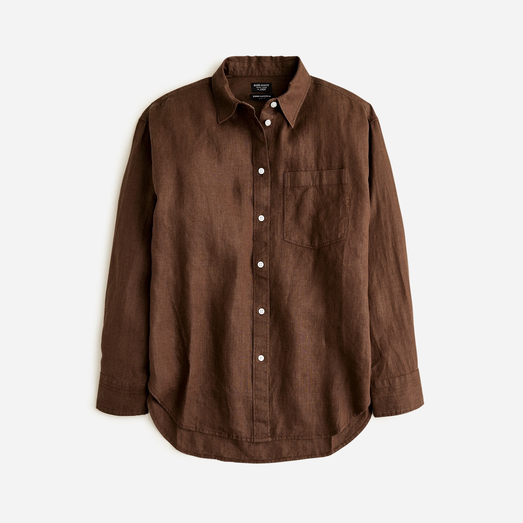  Petite Etienne oversized shirt in Baird McNutt Irish linen