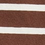 Vintage-wash cotton T-shirt in stripe BROWN IVORY DECK STRIPE