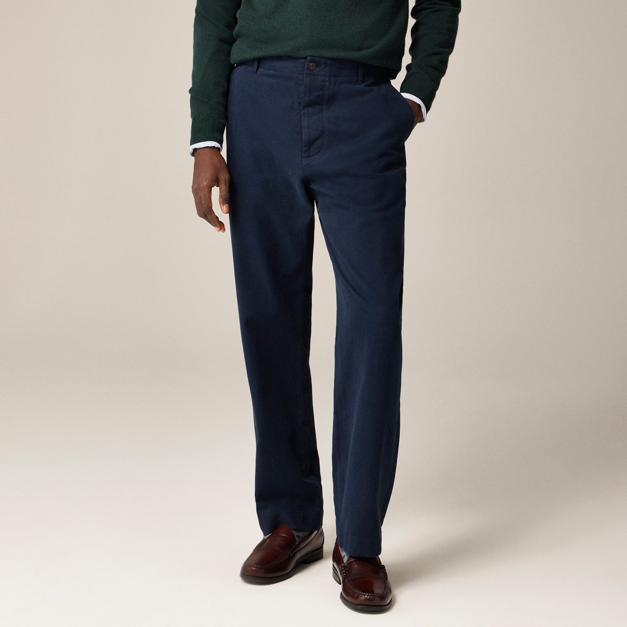 mens Kenmare Relaxed-fit suit pant in Italian cotton blend