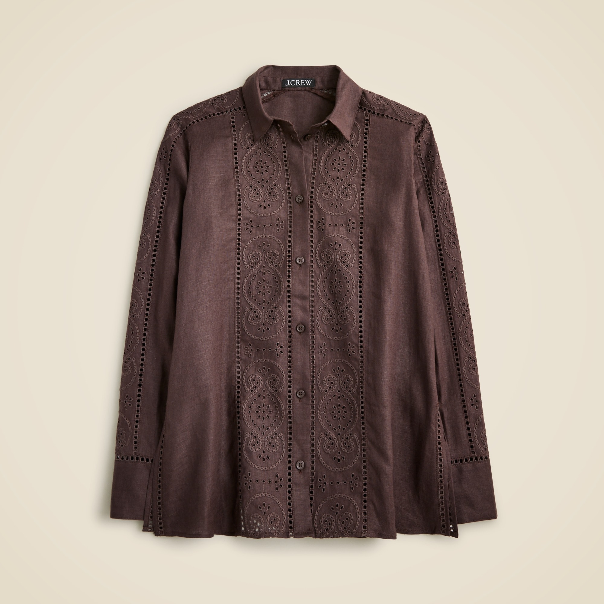  Gar&ccedil;on classic shirt in eyelet linen