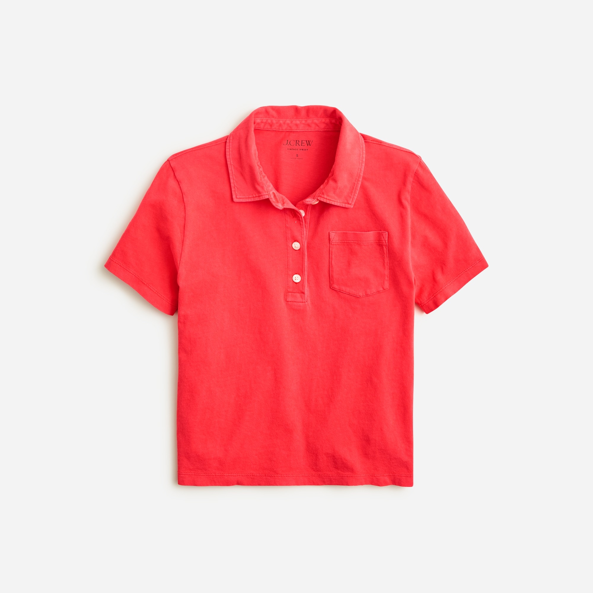  Vintage jersey shrunken polo T-shirt