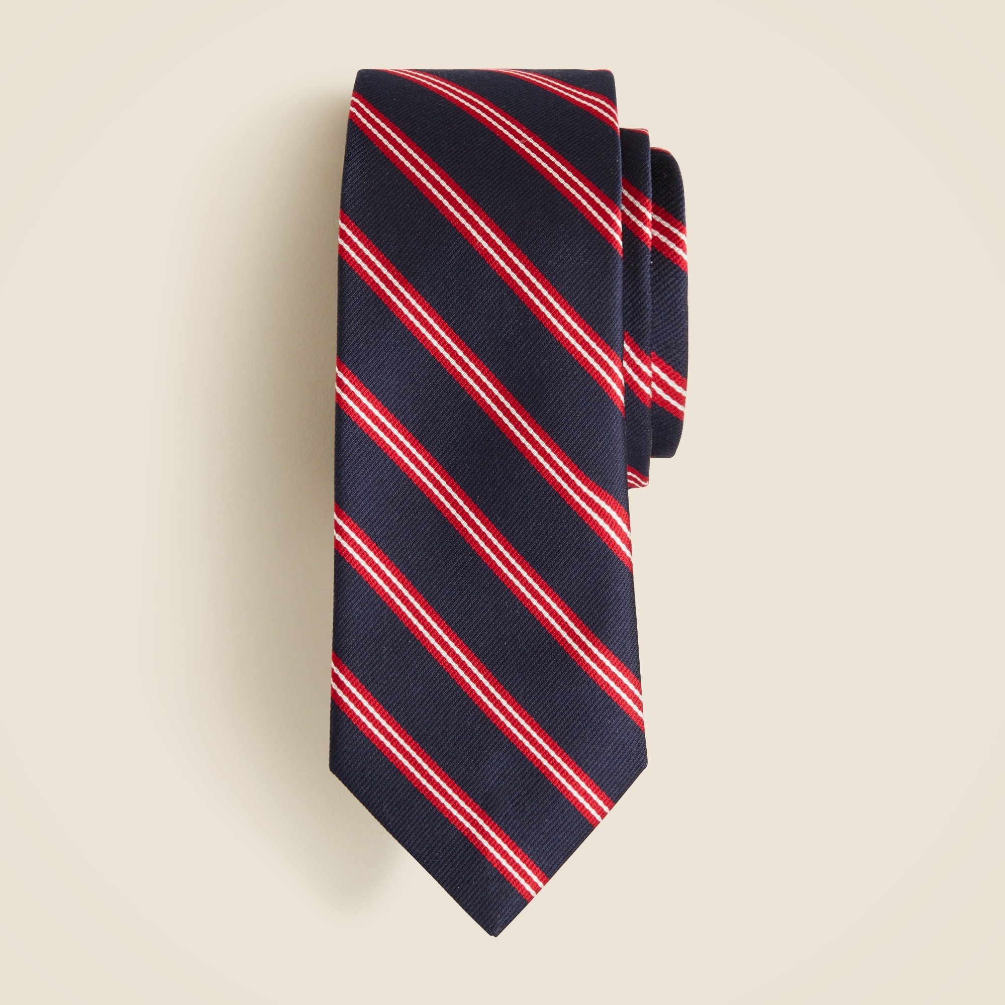  English silk tie in stripe