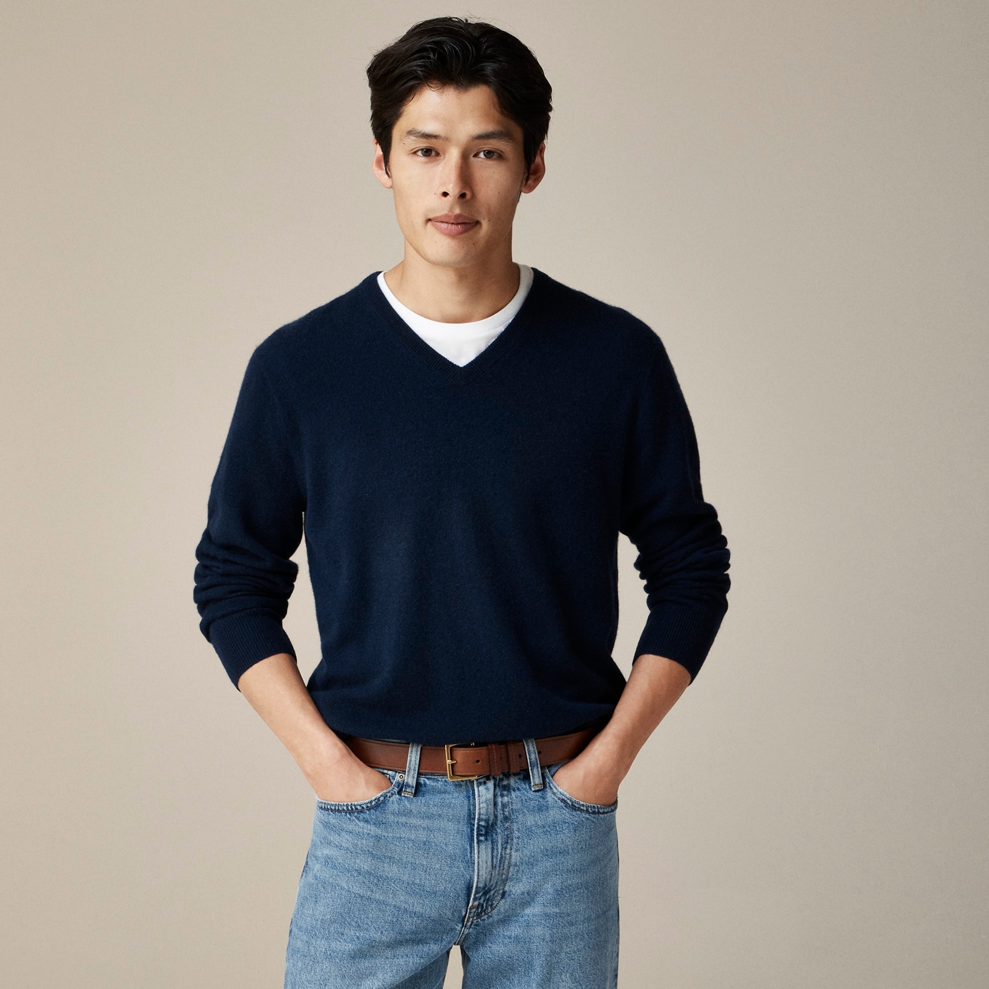 mens Cashmere V-neck sweater