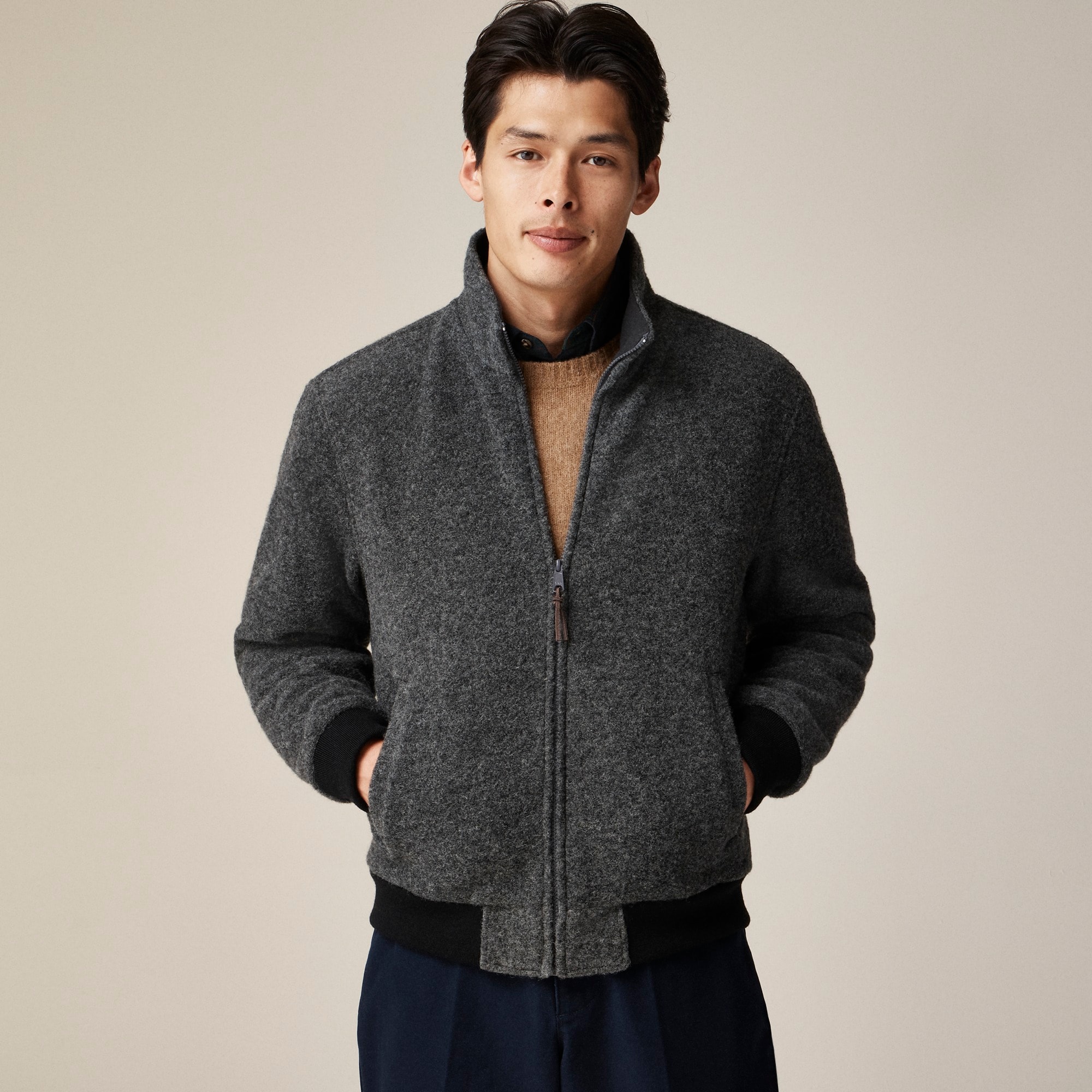 mens Wool-blend fleece jacket