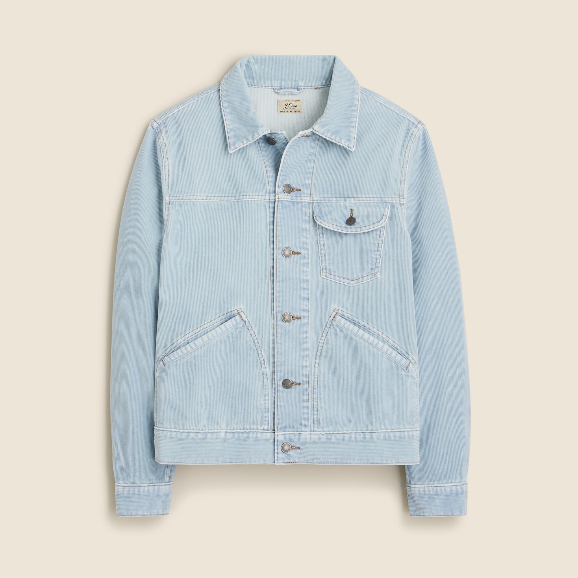 mens Trucker jacket in 11-wale corduory