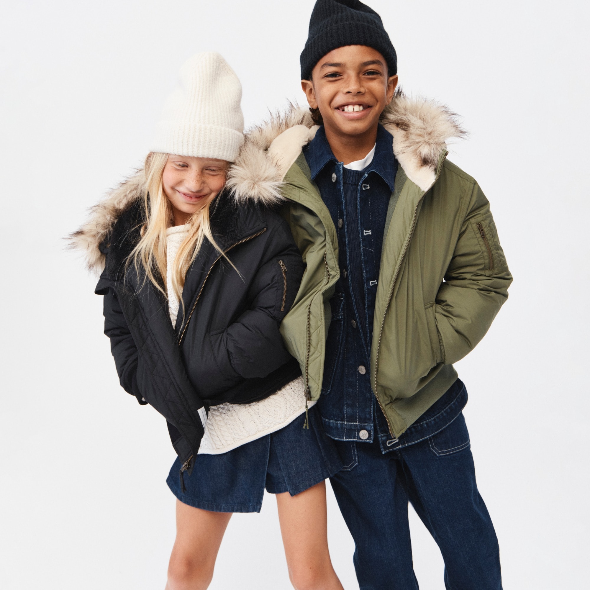 girls Kids' short parka