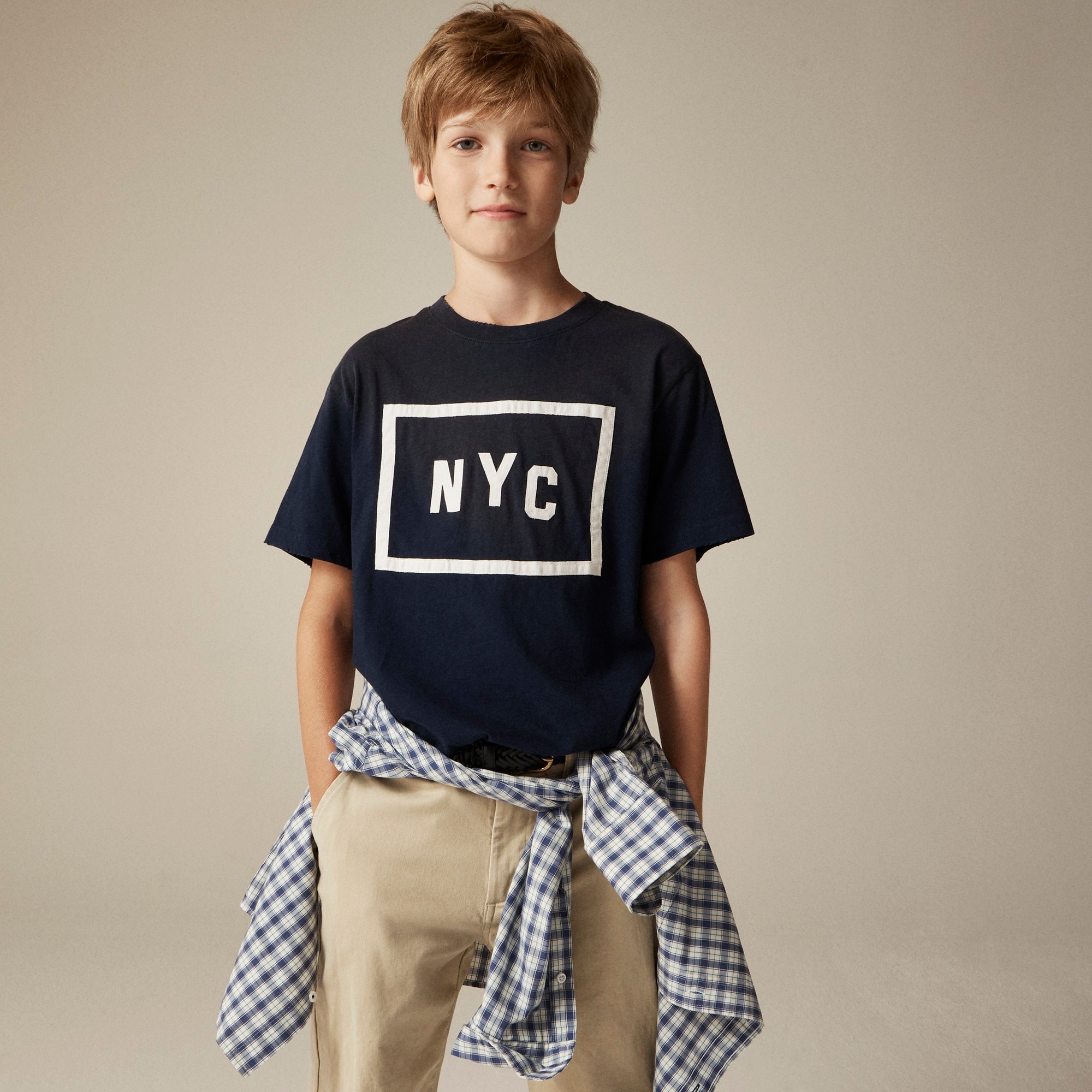 boys Kids' NYC appliqu&eacute; graphic T-shirt