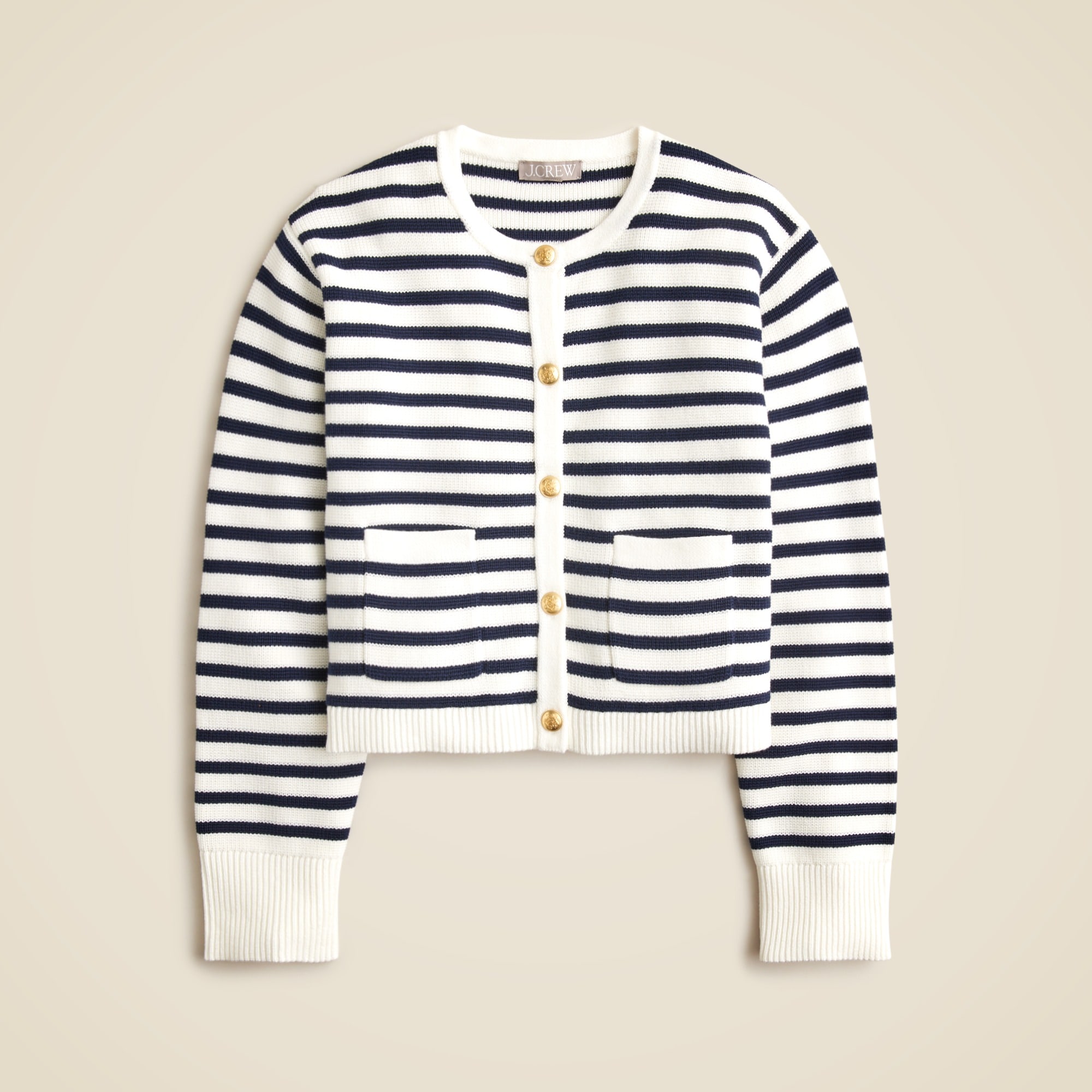  New relaxed Emilie sweater lady jacket in stripe