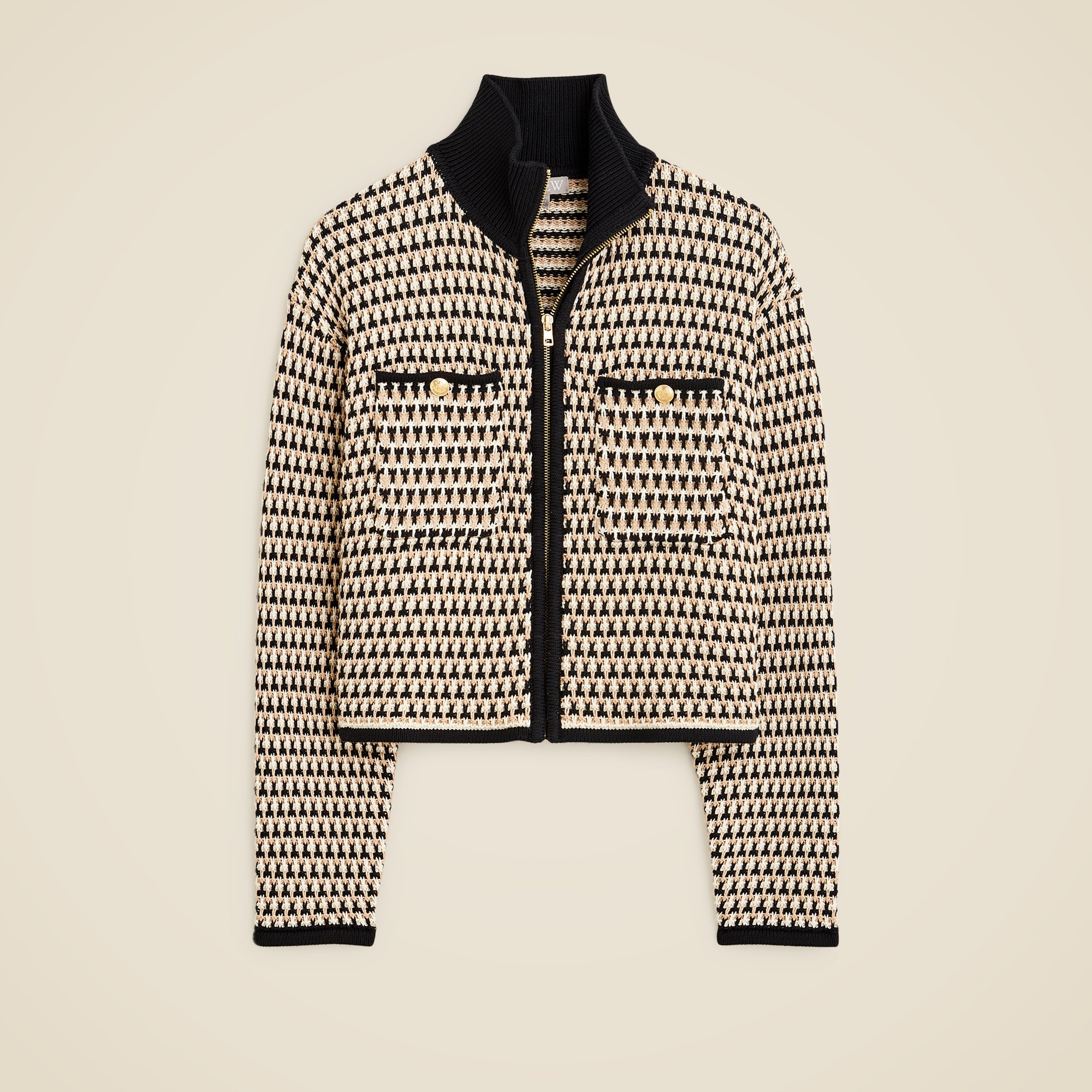  Jacquard sweater-jacket