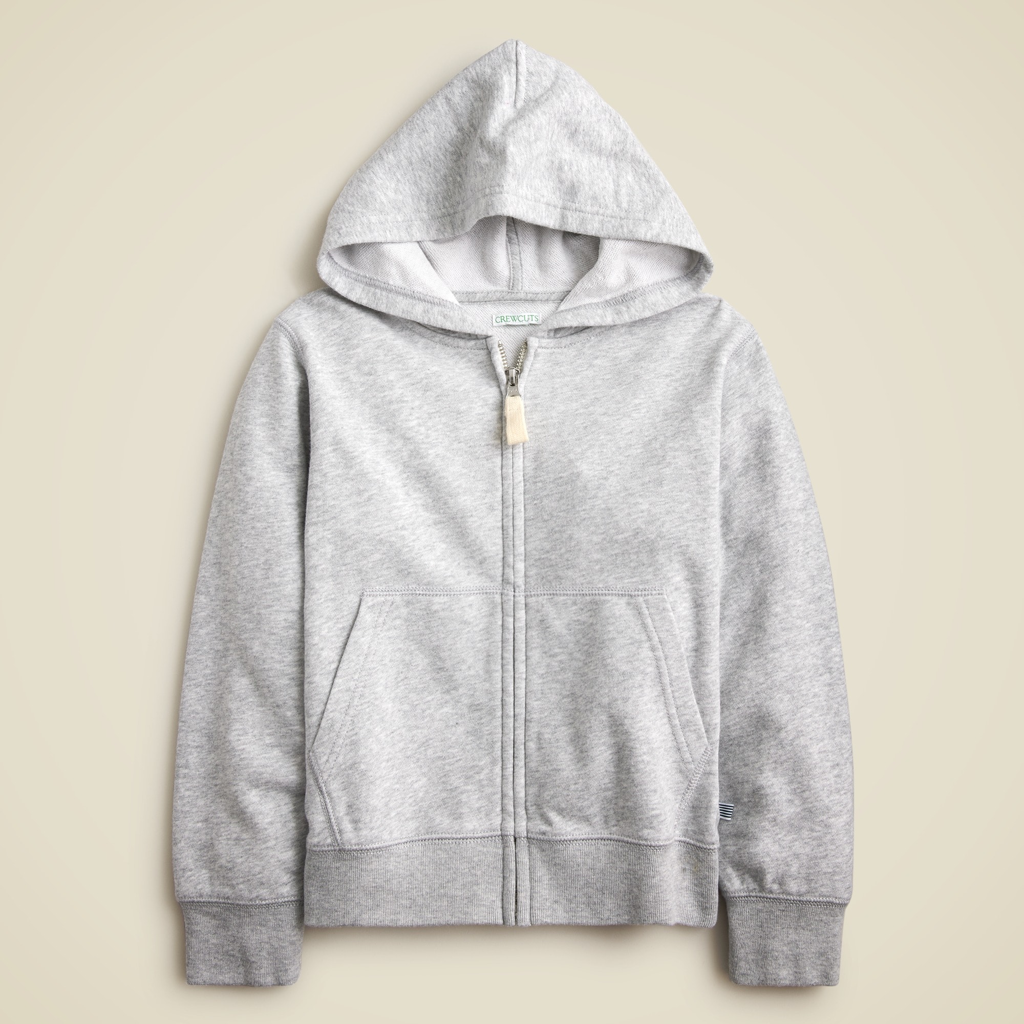  KID by Crewcuts heathered zip-up hoodie