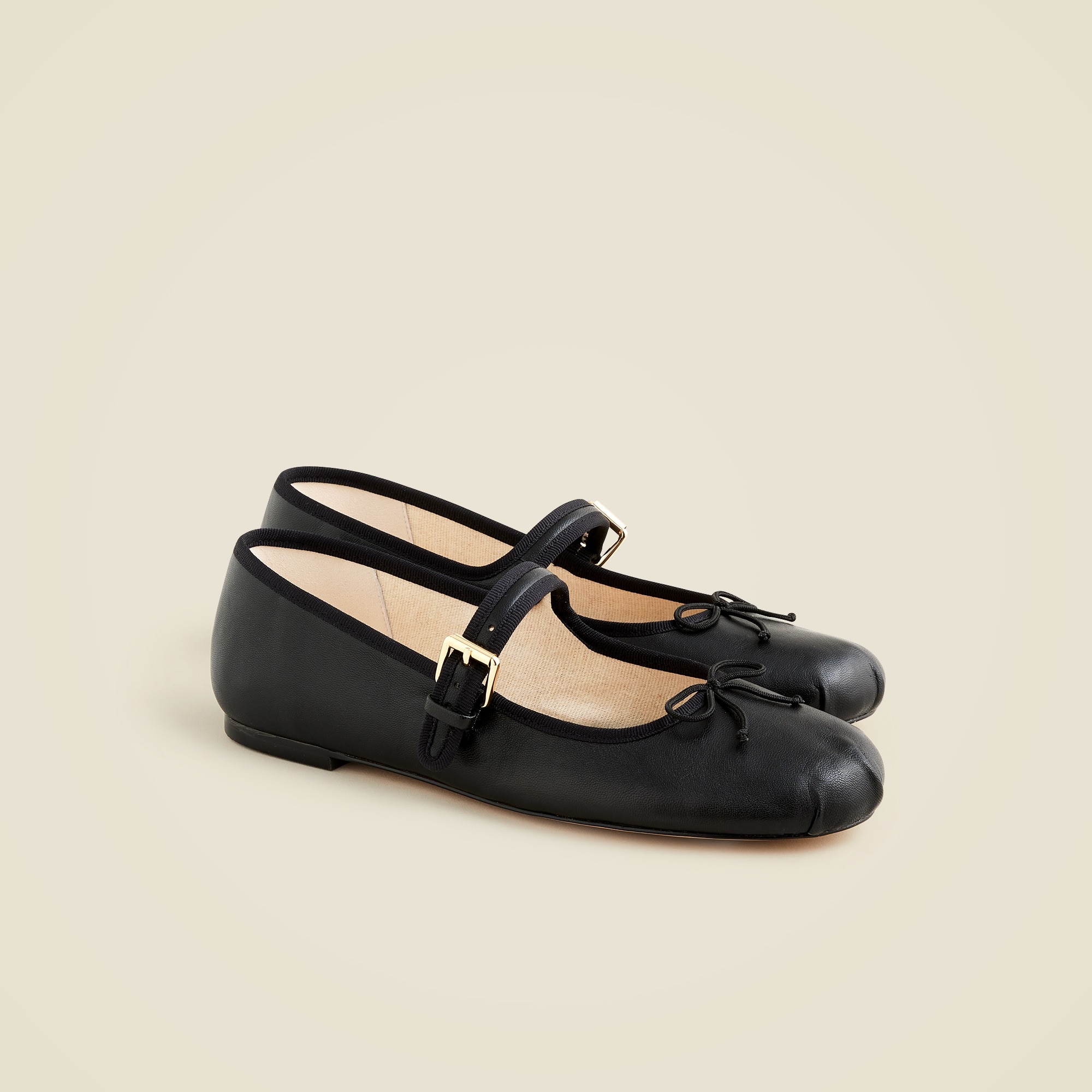 womens Logan Mary Jane ballet flats in leather