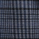 Cotton-cashmere blend shirt HUGH PLAID GREY BLUE