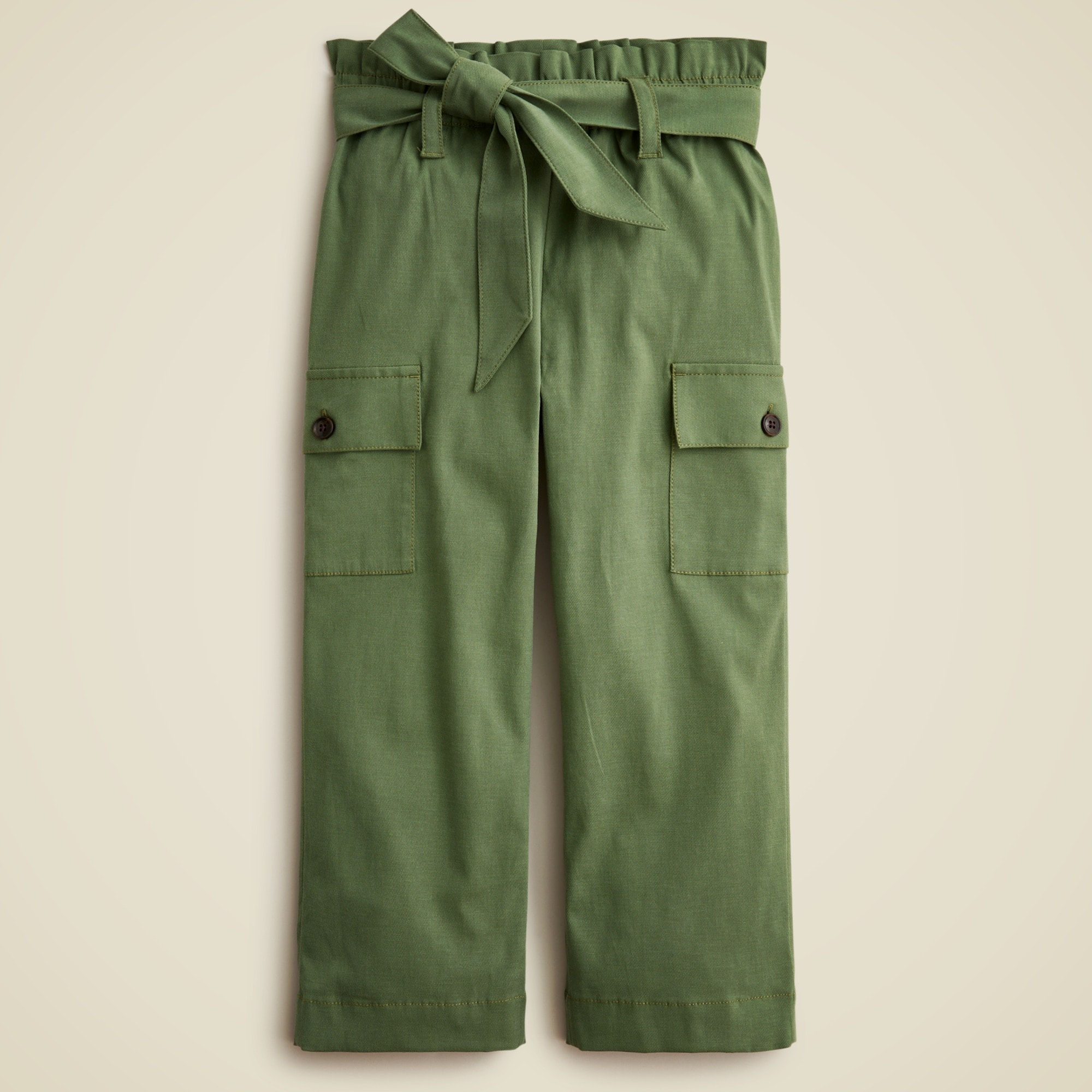 girls Girls' belted cargo pant in drapey twill