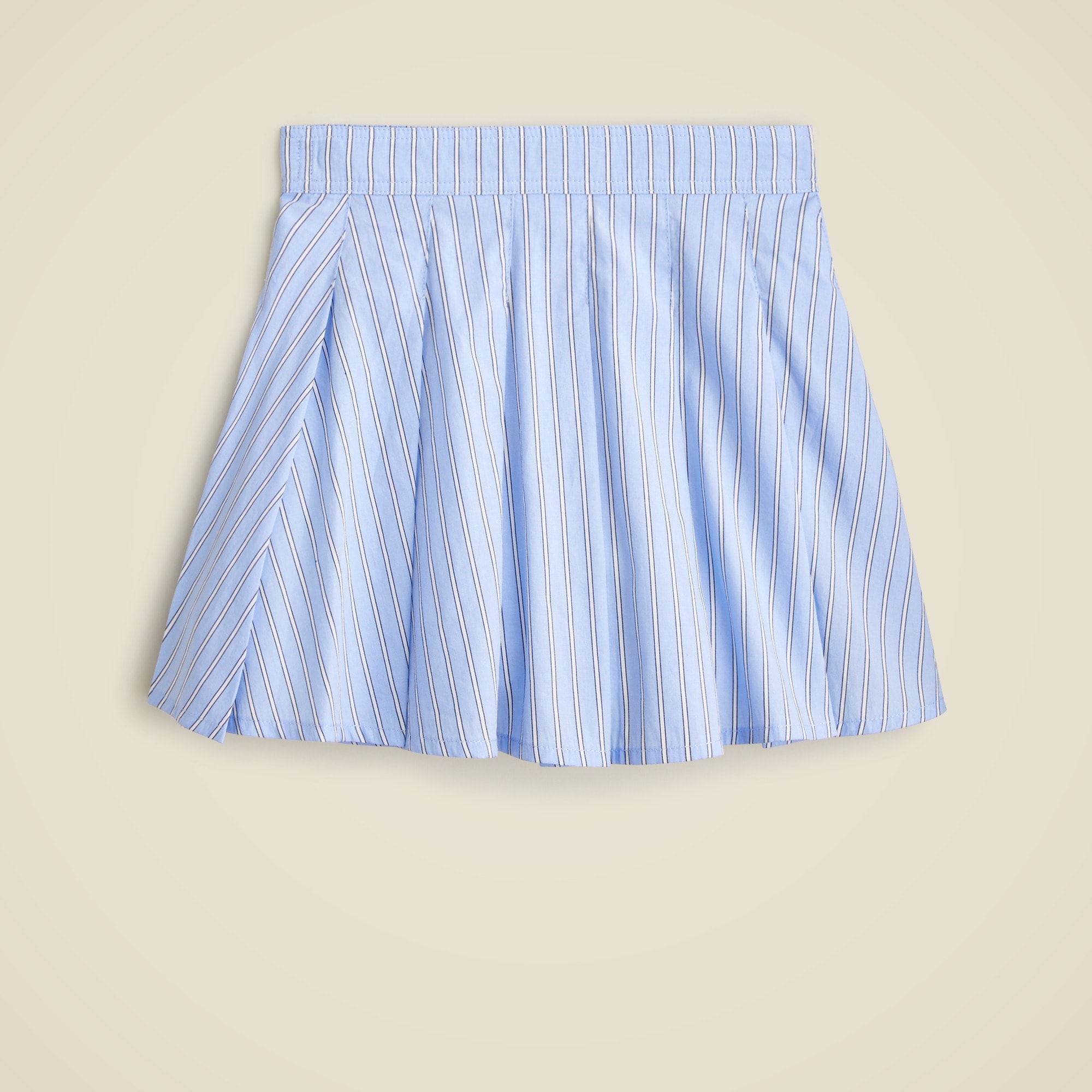 girls Girls' pleated skirt in striped poplin