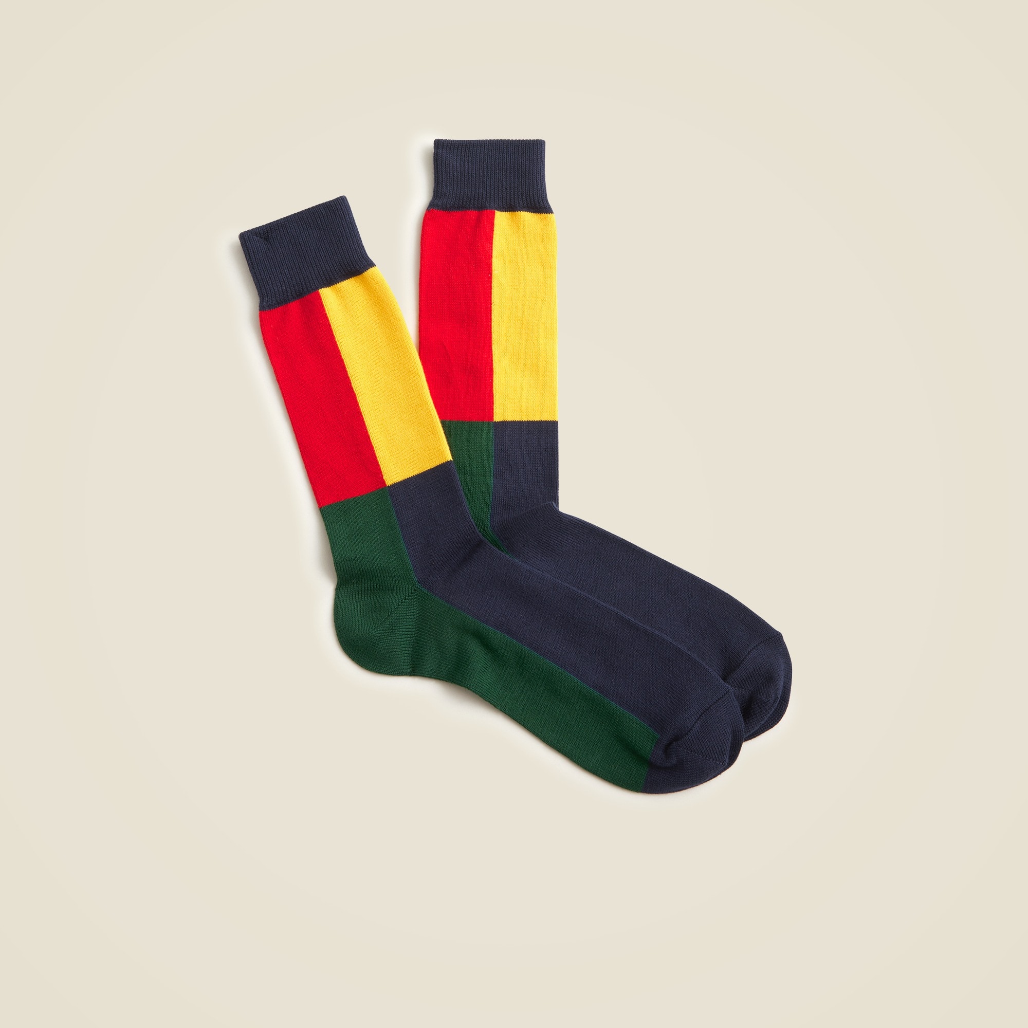 mens Cotton-blend socks in colorblock