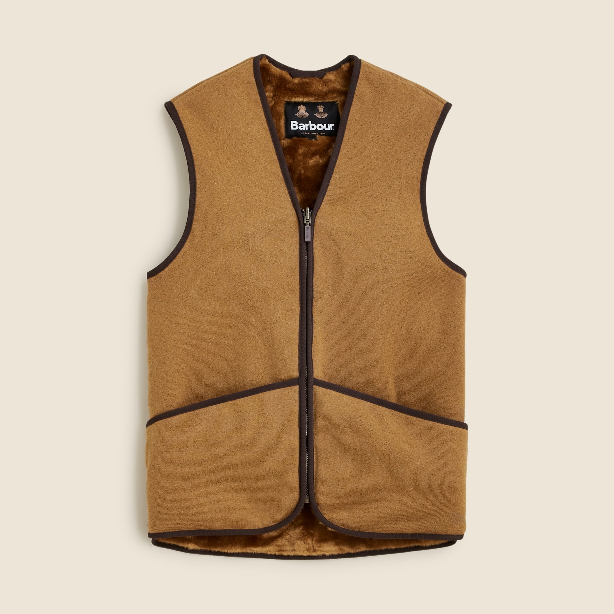 mens Barbour&reg; warm-pile zip-in liner vest