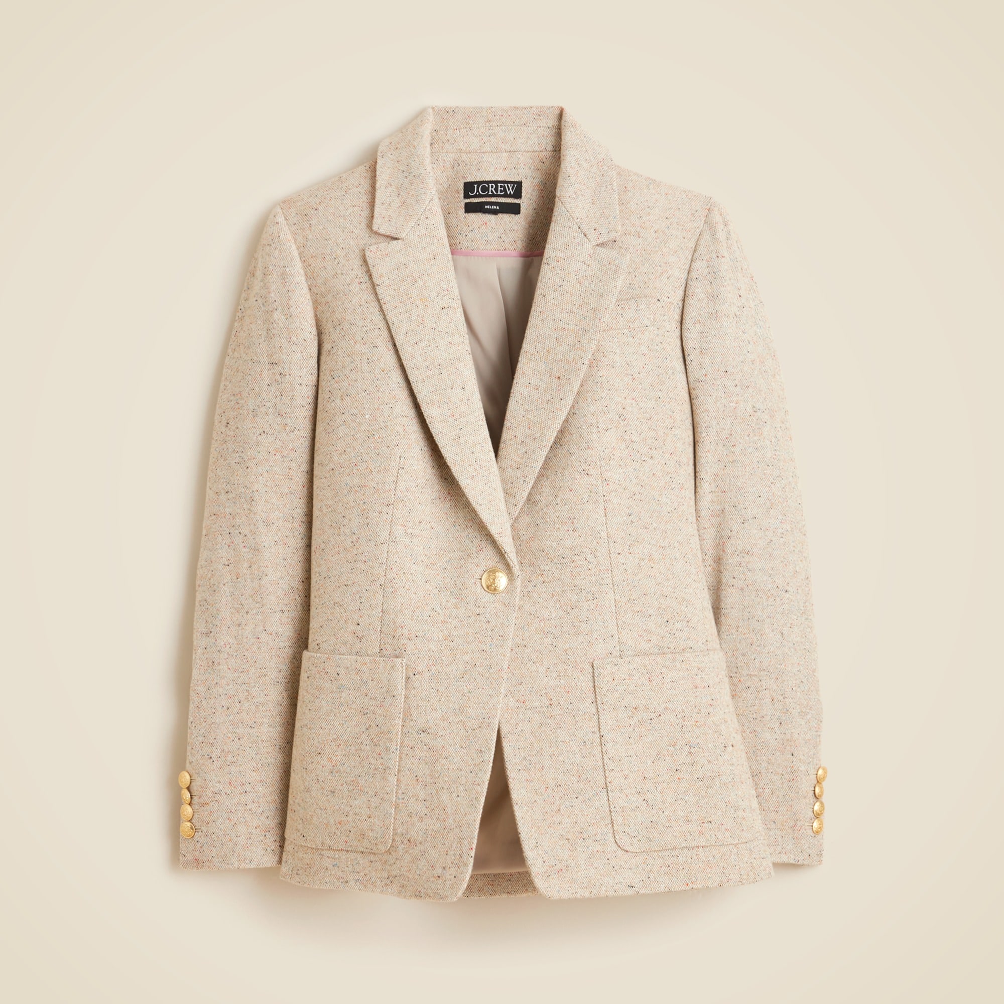 womens Helena blazer in Italian flecked wool blend