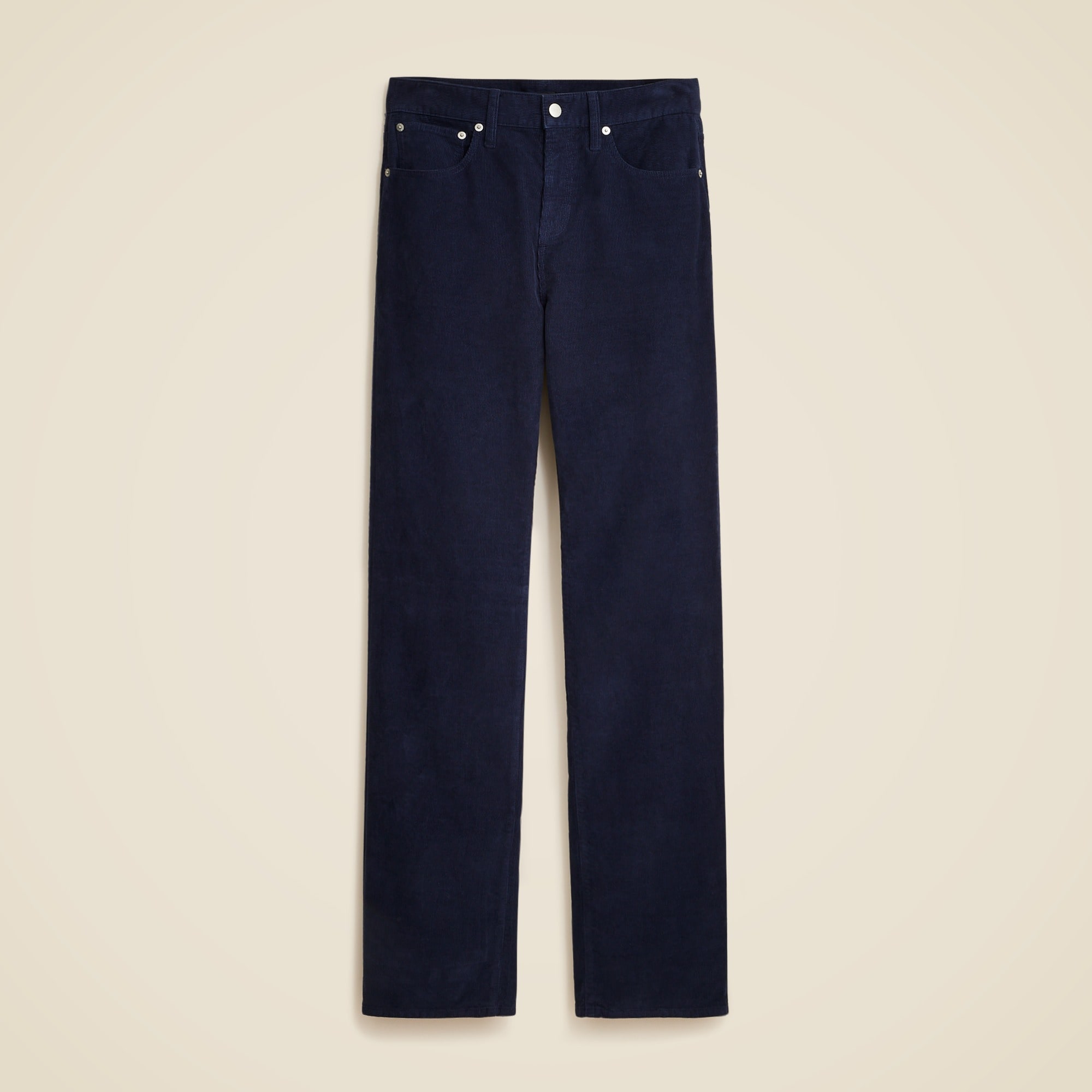 womens Loose straight corduroy pant