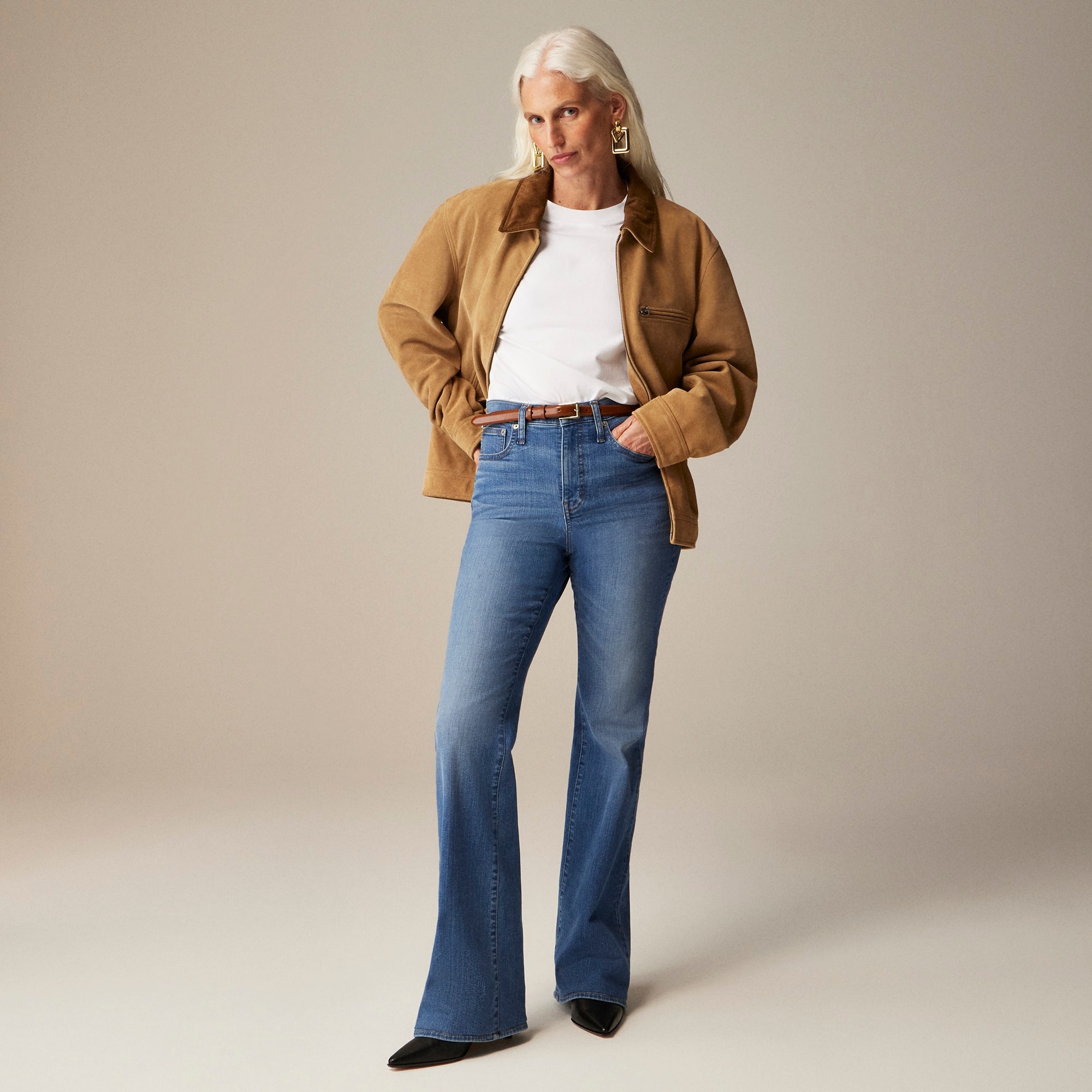 womens High-rise bootcut jean in 2003 super-stretch