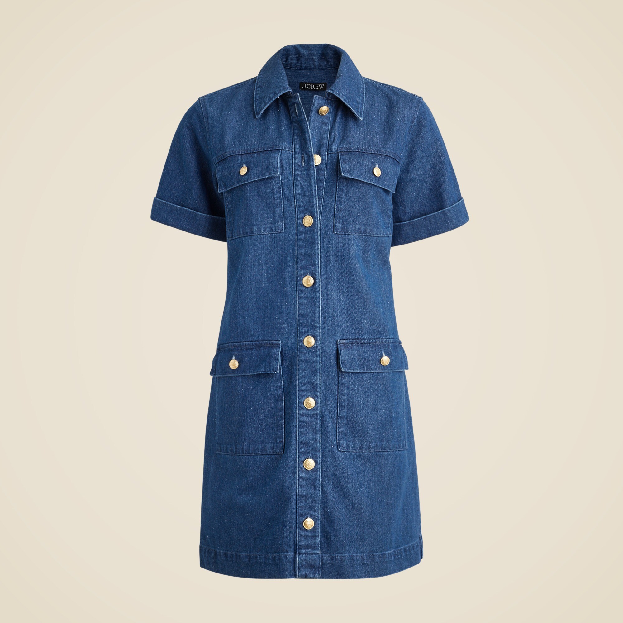  Utility pocket dress in denim