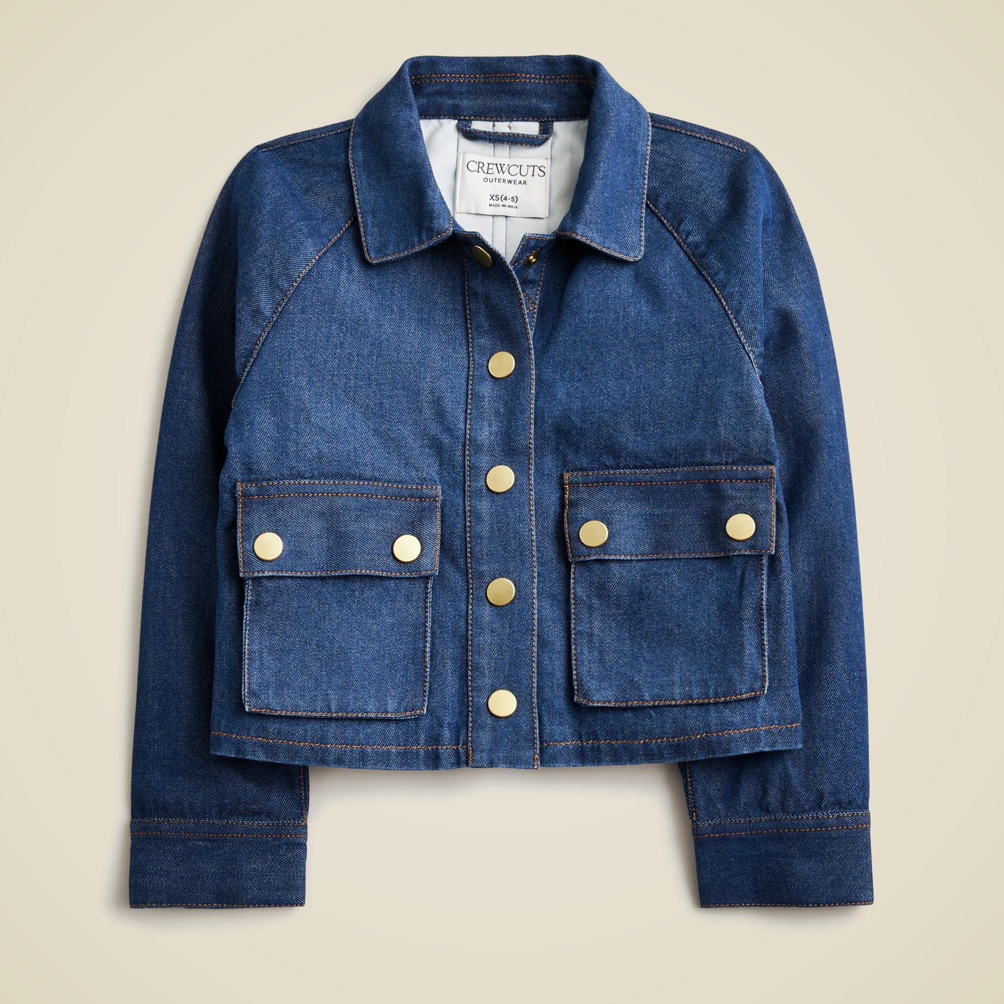 girls Girls' drapey denim jacket