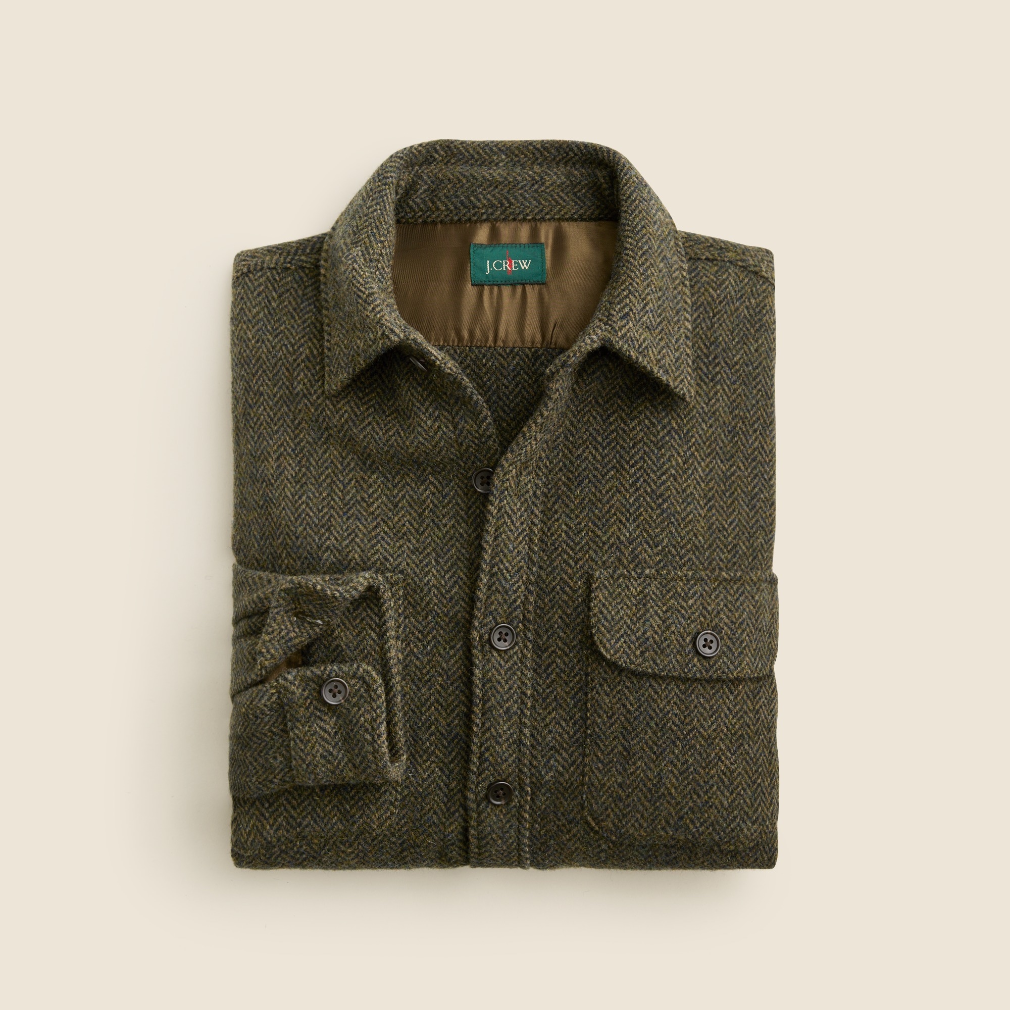 mens Brushed wool overshirt