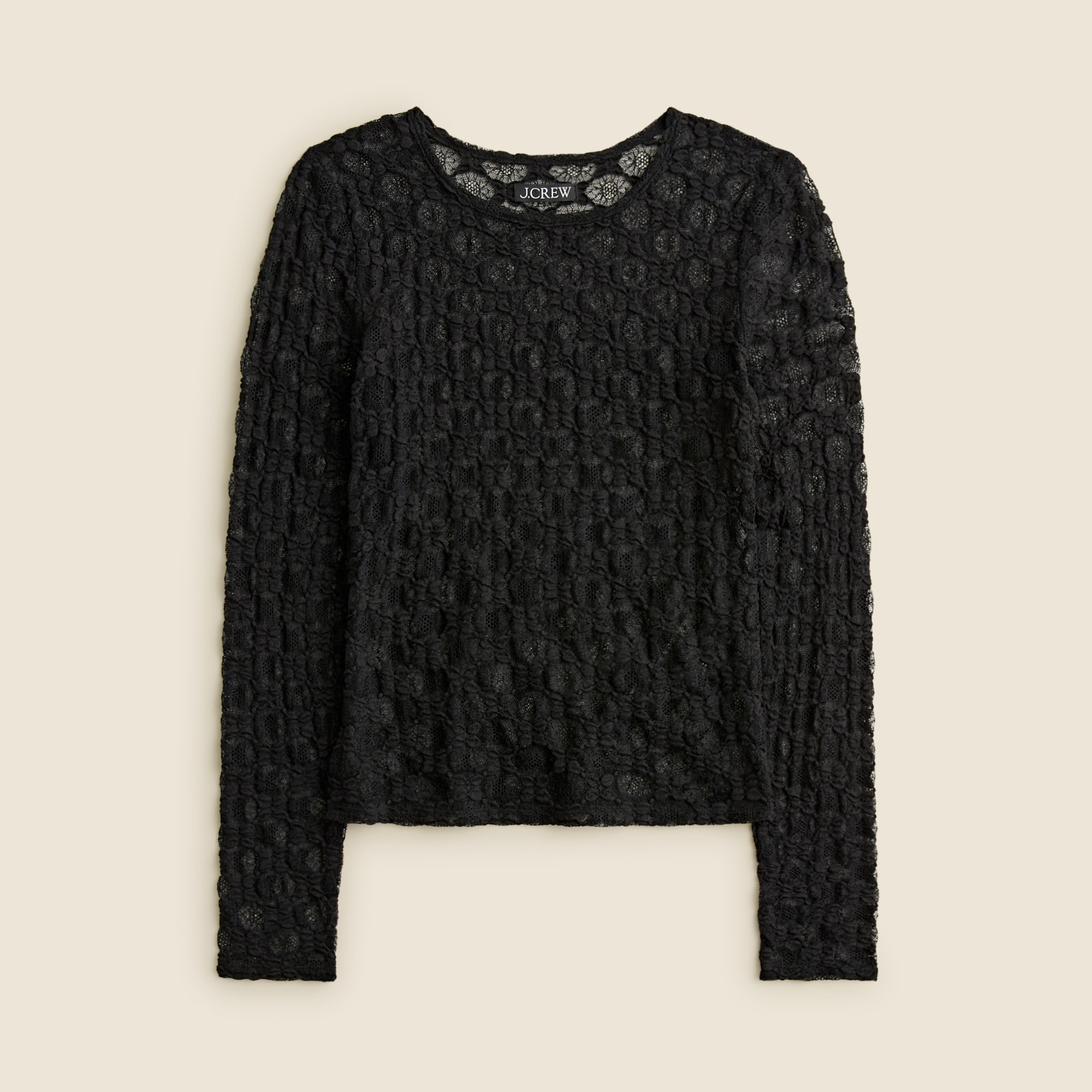  Lace long-sleeve top