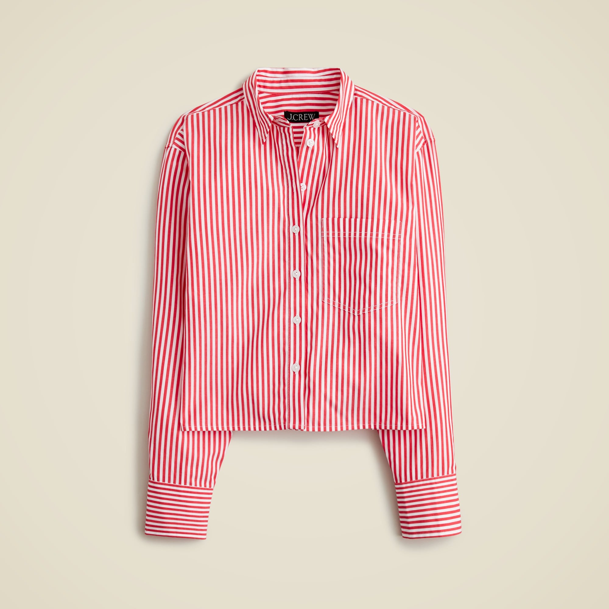  Cropped button-up shirt in Bartram stripe