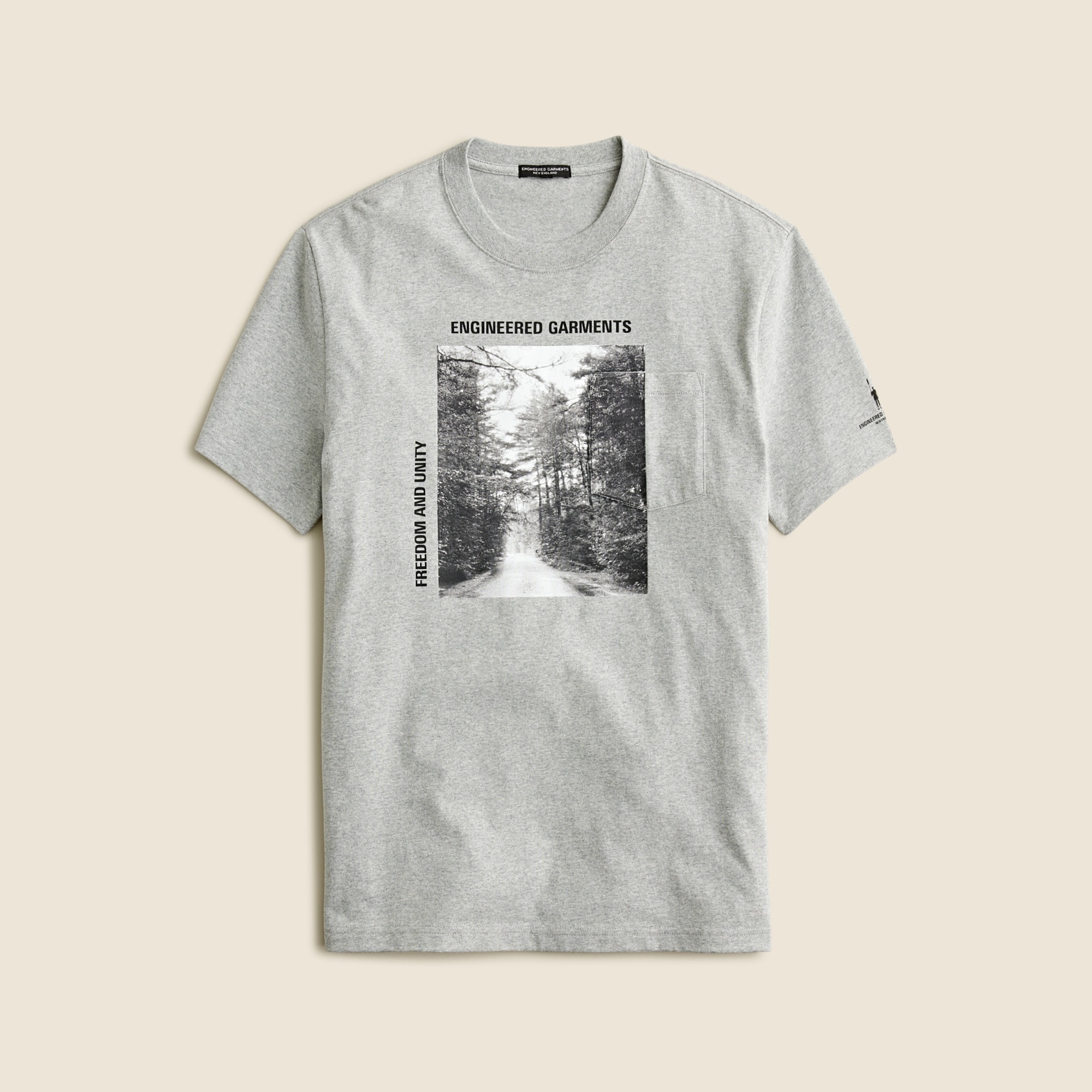 mens Limited-edition Engineered Garments X J.Crew relaxed premium-weight cotton graphic T-shirt