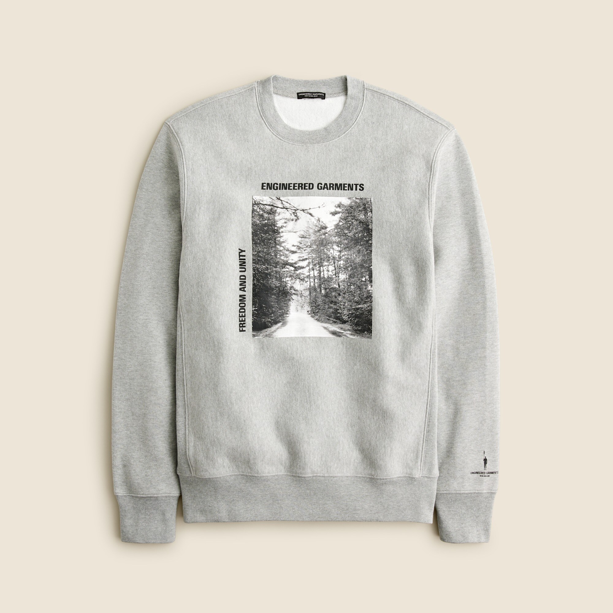 mens Limited-edition Engineered Garments X J.Crew heritage 14 oz. fleece graphic sweatshirt