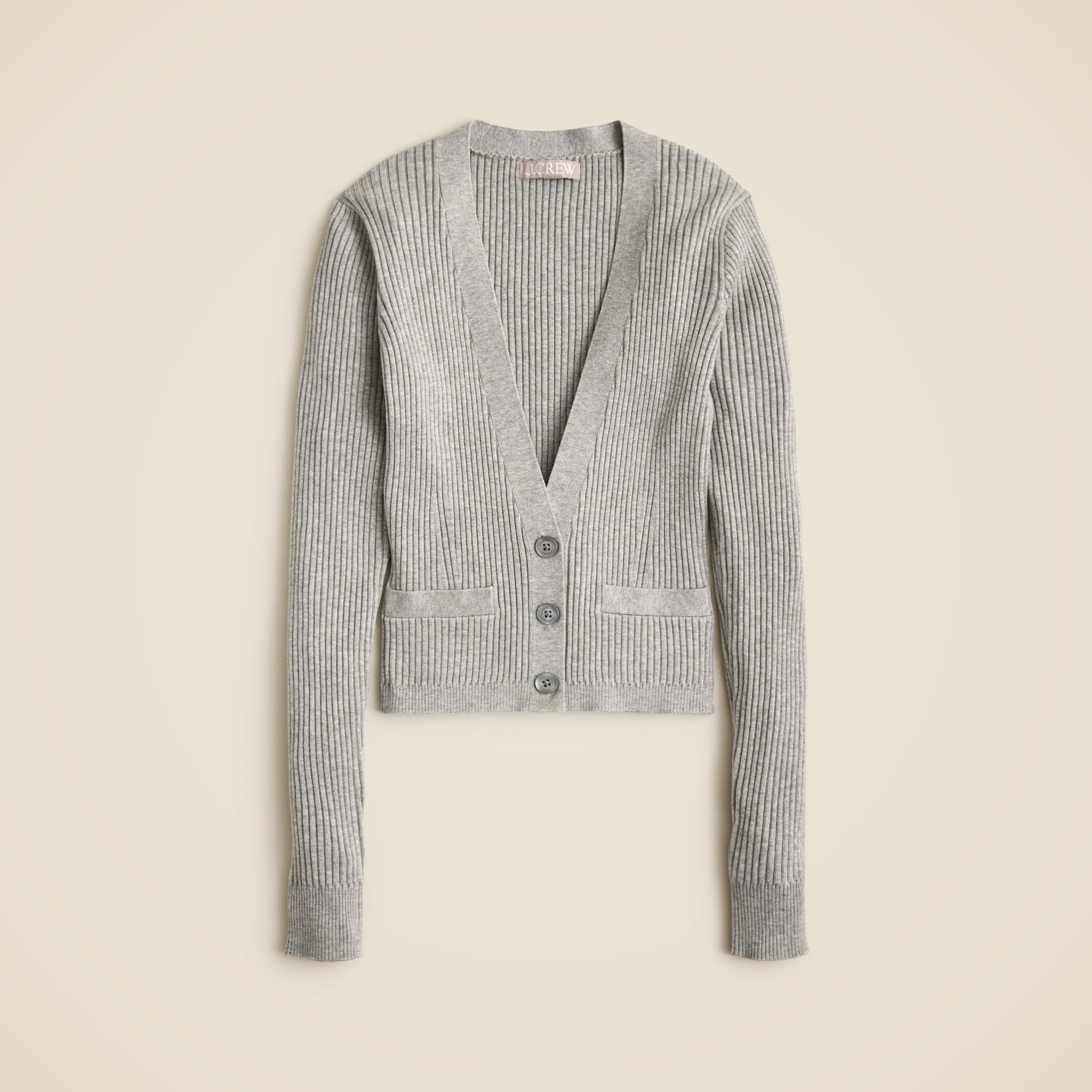  V-neck cardigan sweater in TENCEL&trade; lyocell blend