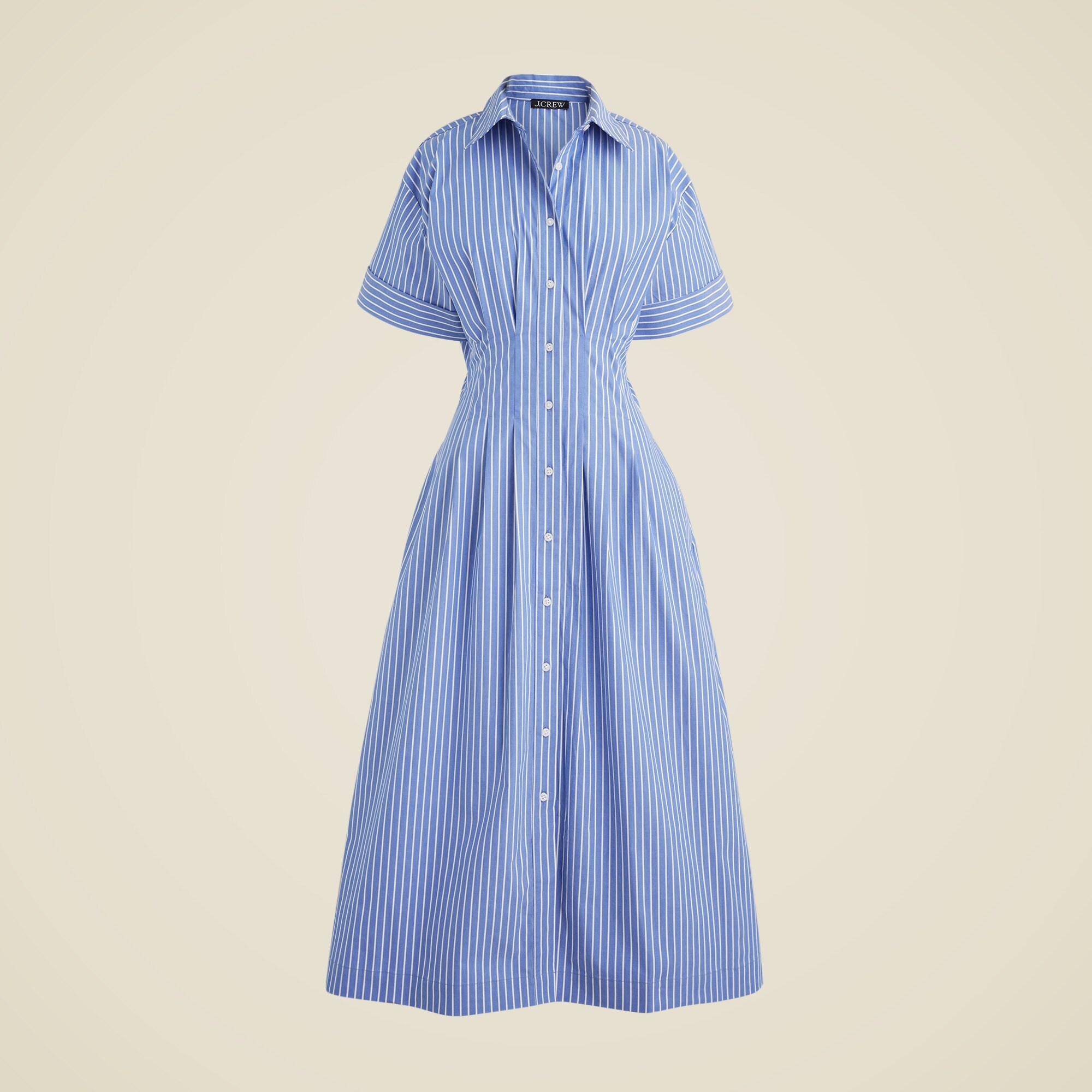  Wren shirtdress in stretch cotton poplin blend