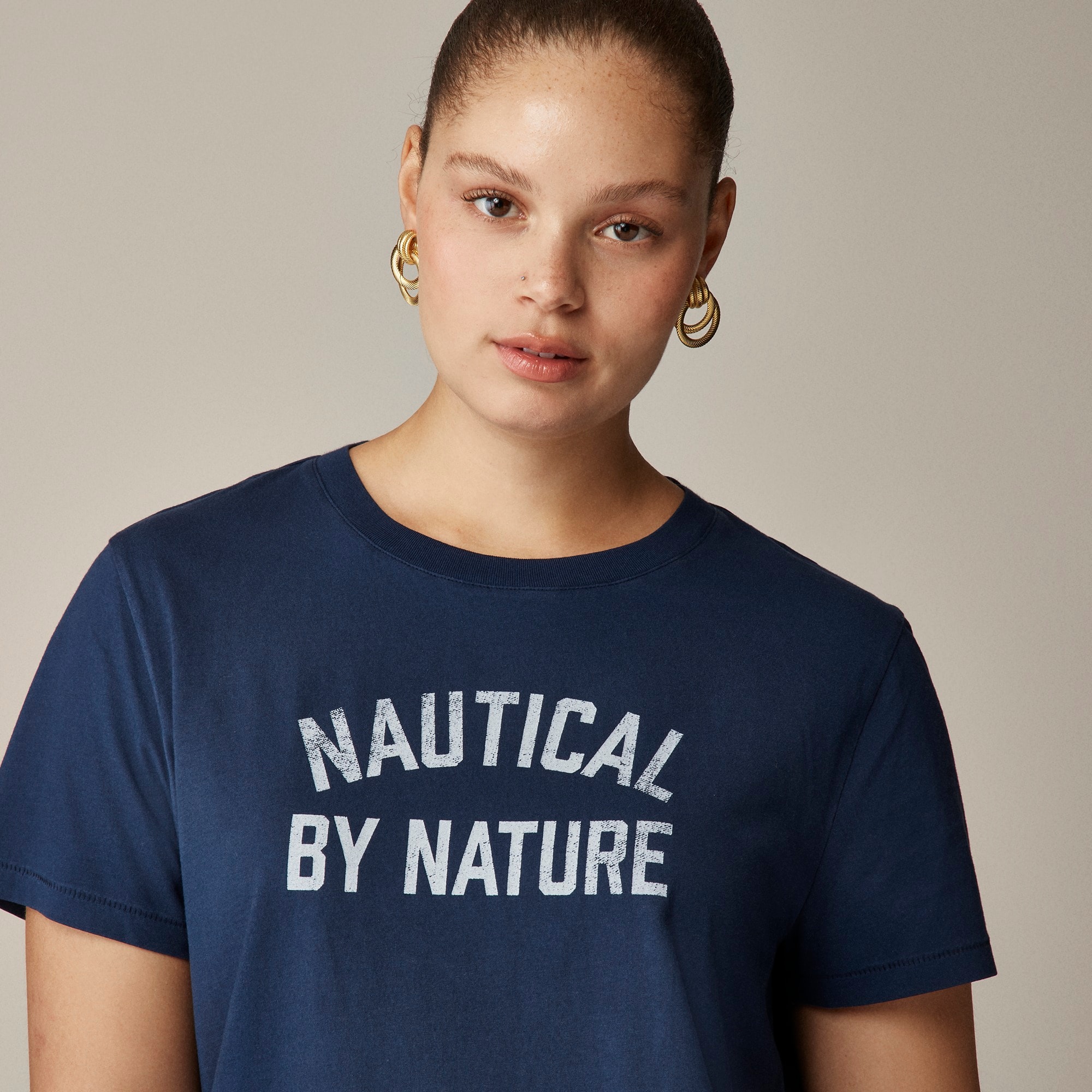 womens Classic-fit &quot;Nautical by Nature&quot; graphic T-shirt