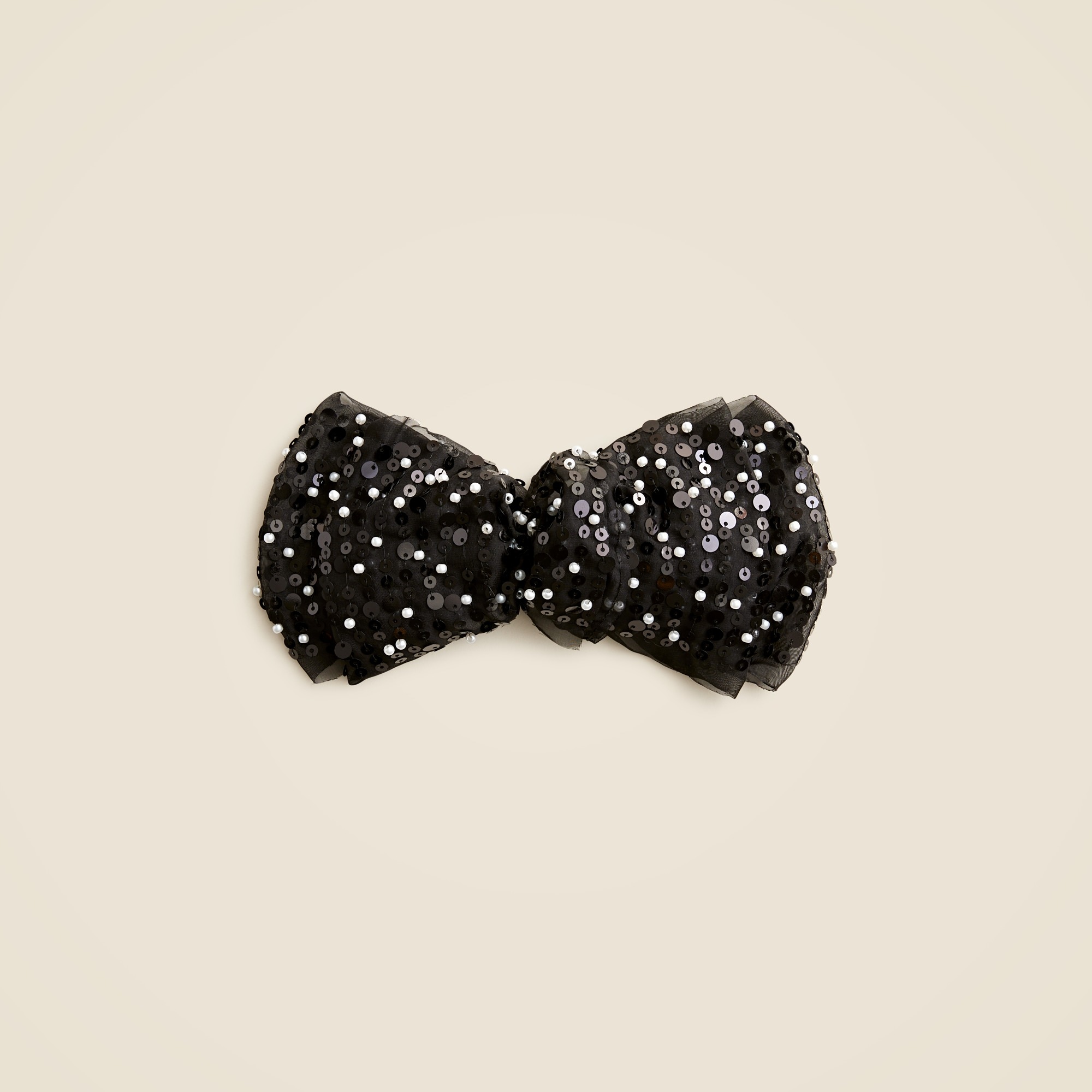 womens Sequin sheer hair bow