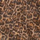 Brushed cashmere shrunken crewneck sweater LEOPARD BROWN