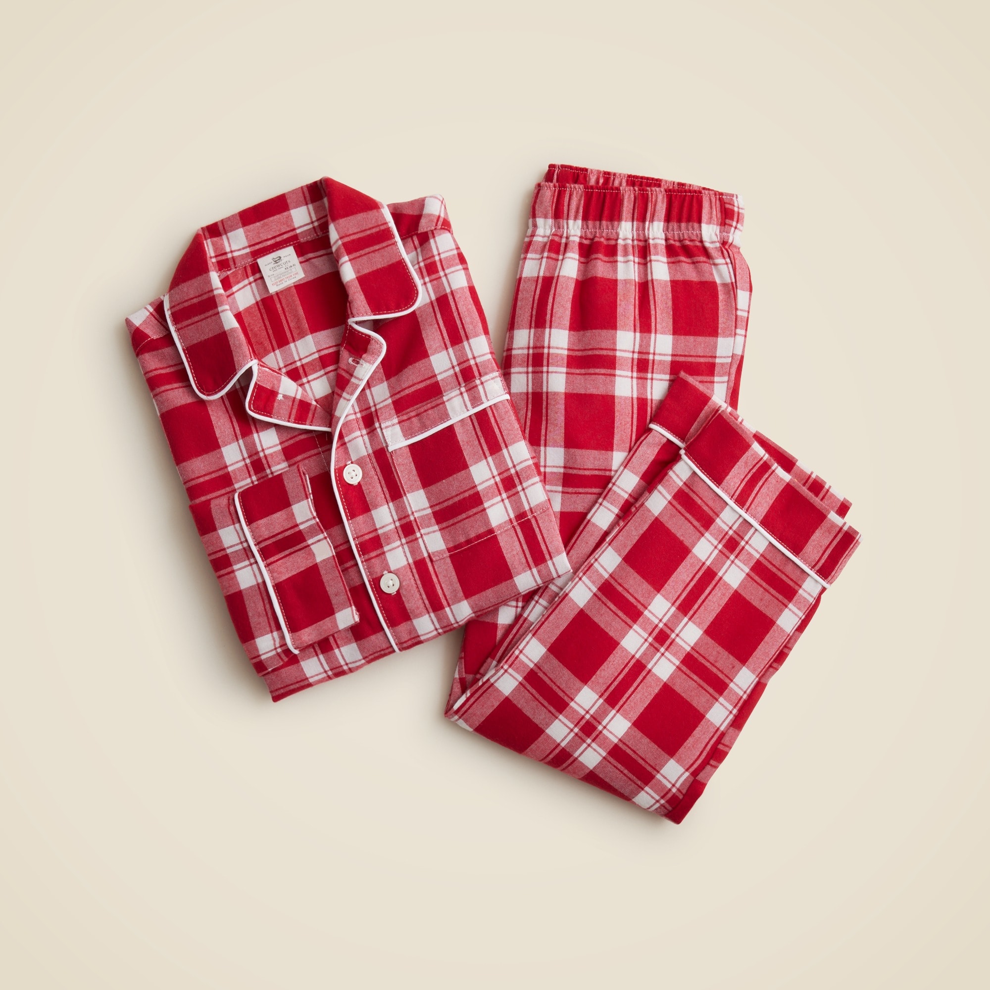 girls Kids' long-sleeve flannel pajama set