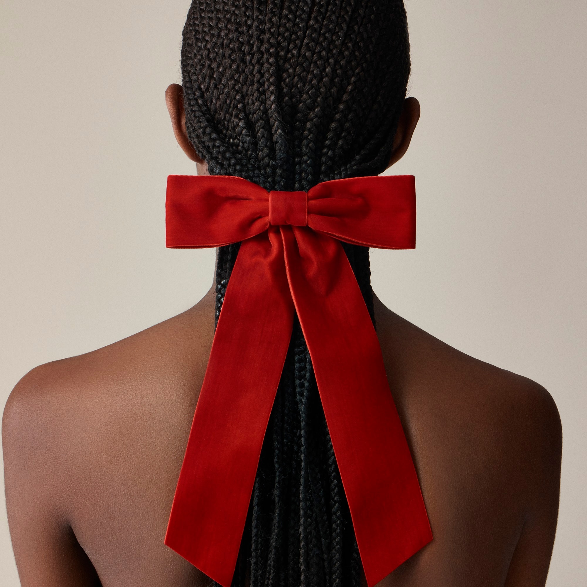 womens Velvet bow hair clip