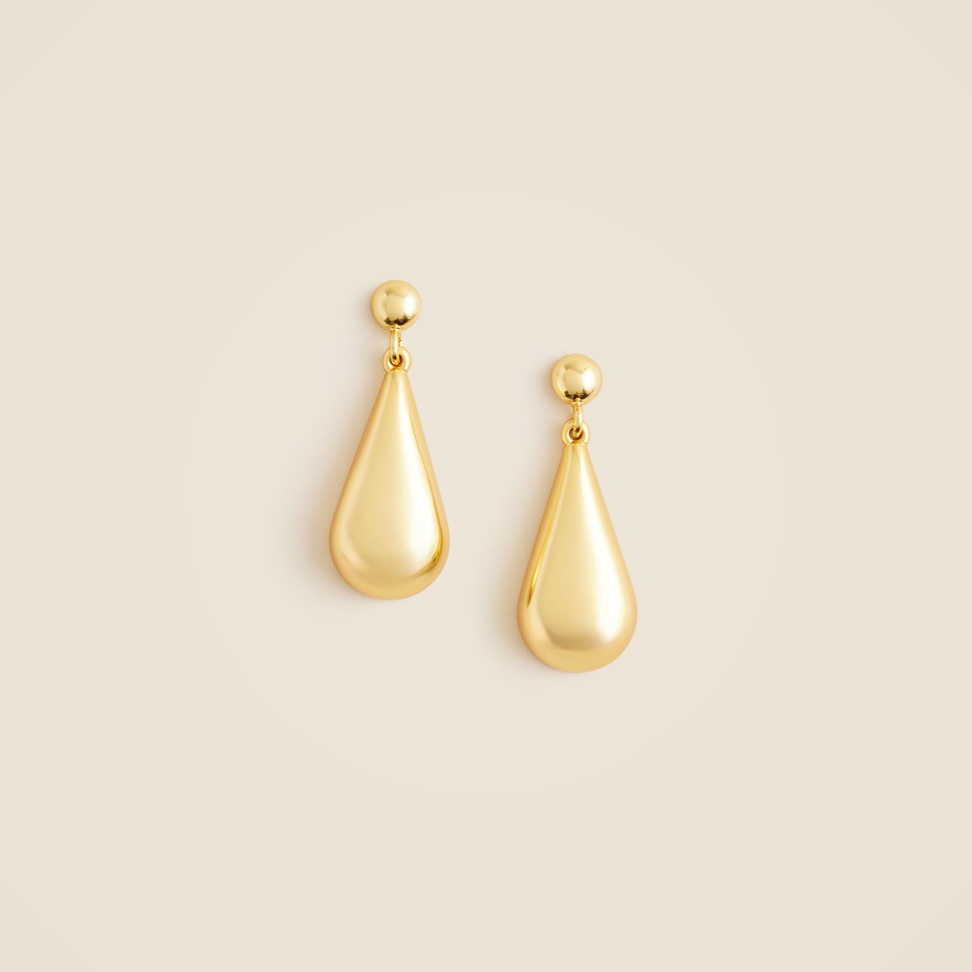 womens Gold-tone teardrop earrings