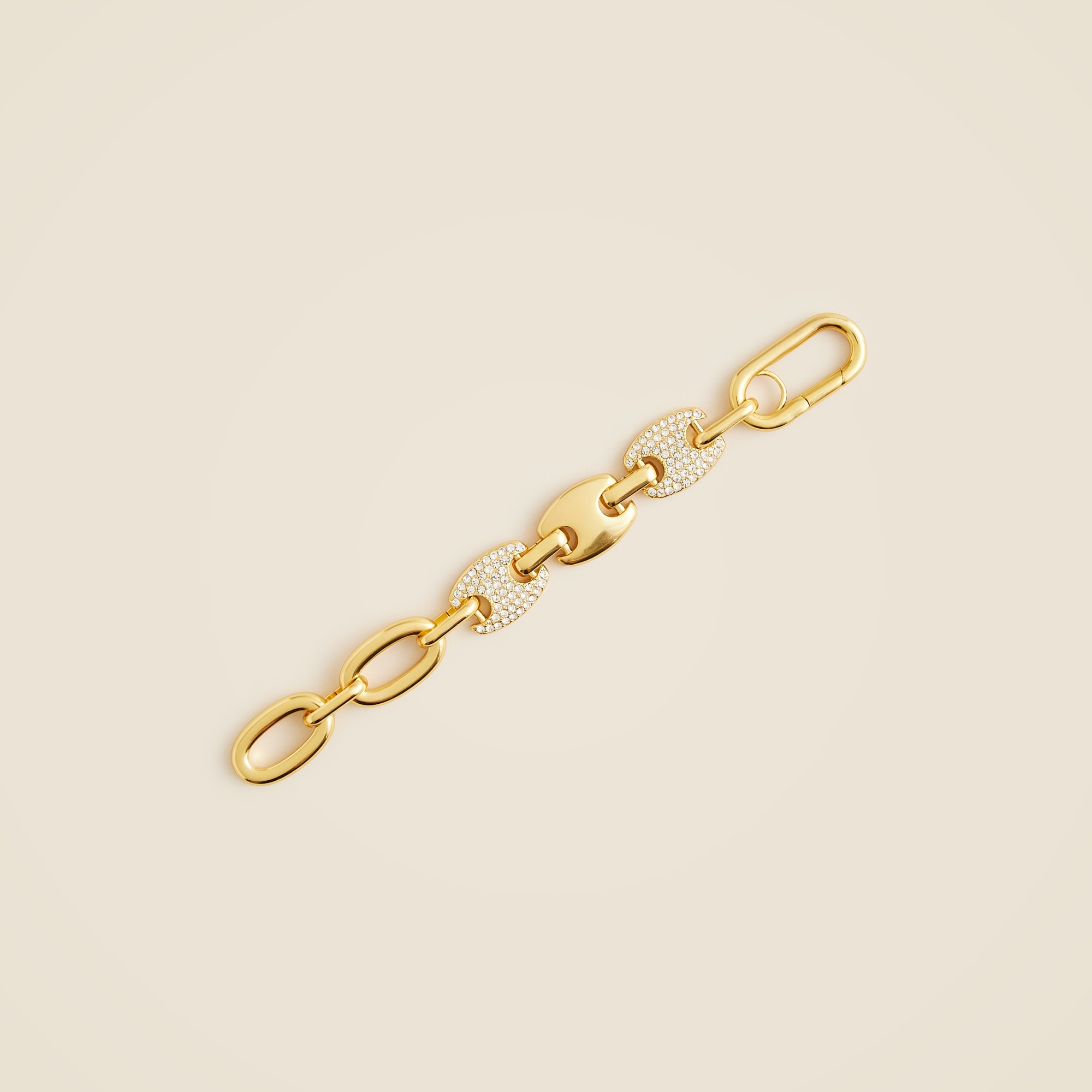 womens Pav&eacute; mixed-link bracelet